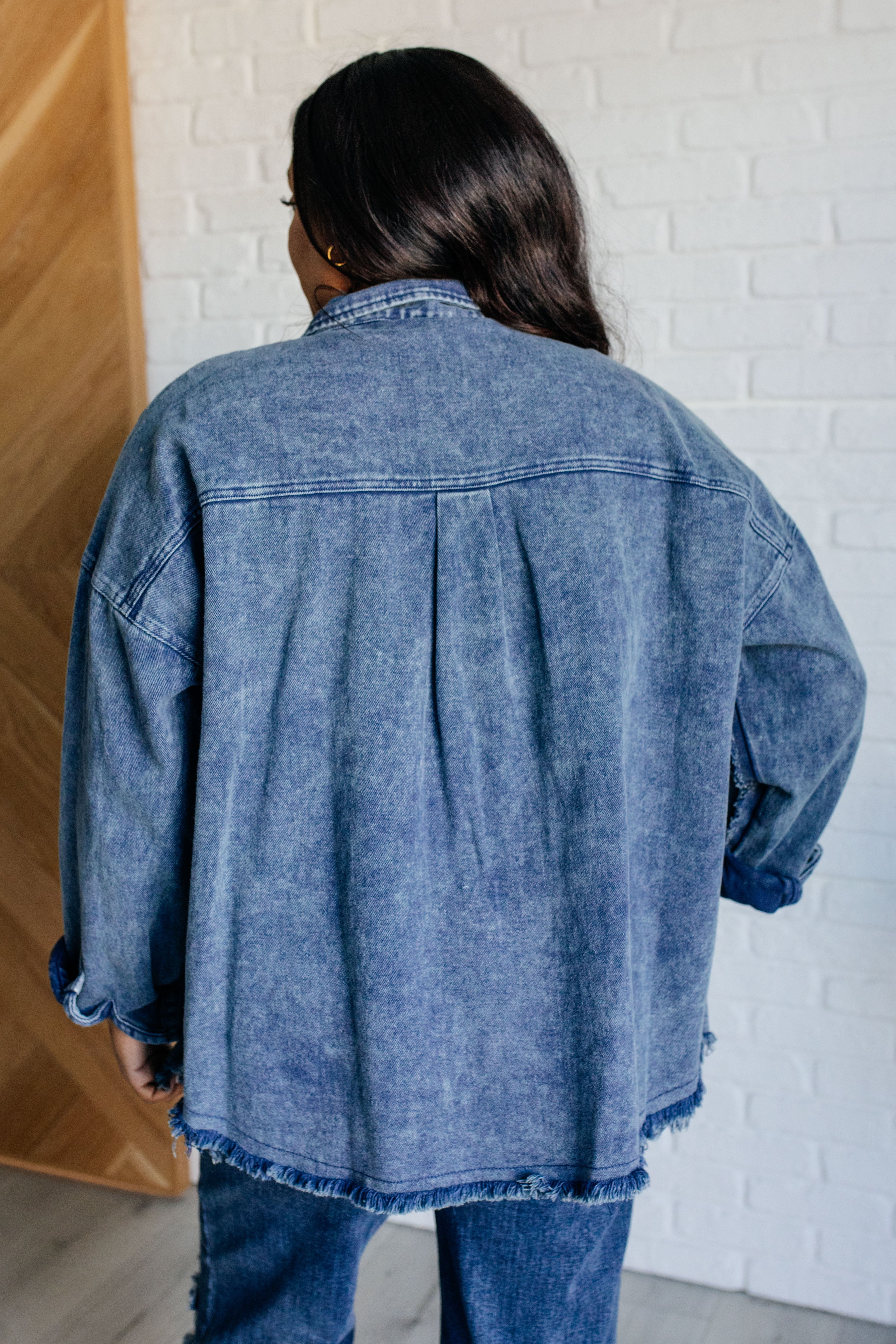 Just In Case Mineral Wash Shacket - Charming Charlie