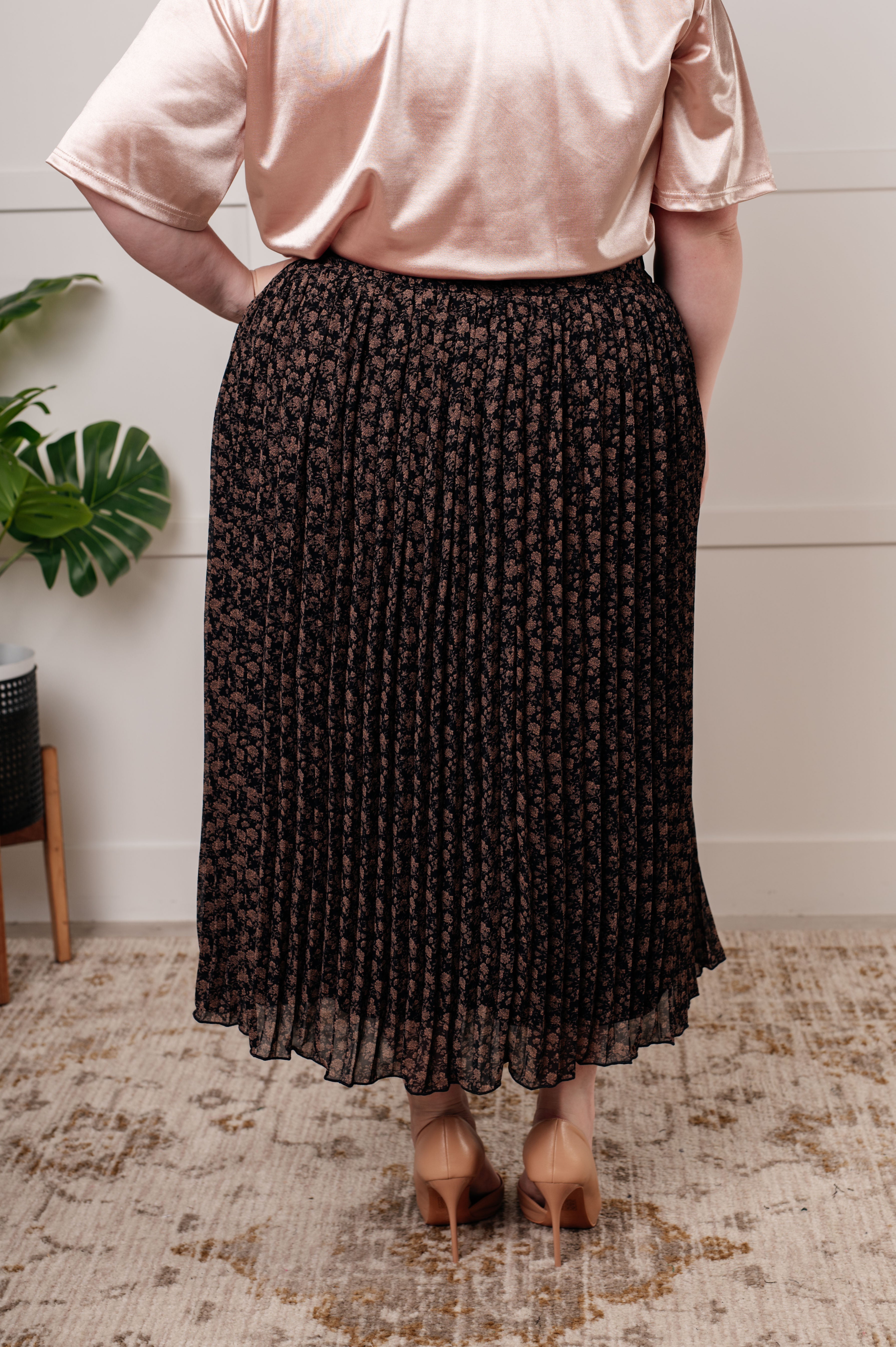 Just What You Wanted Floral Print Pleated Skirt - Charming Charlie