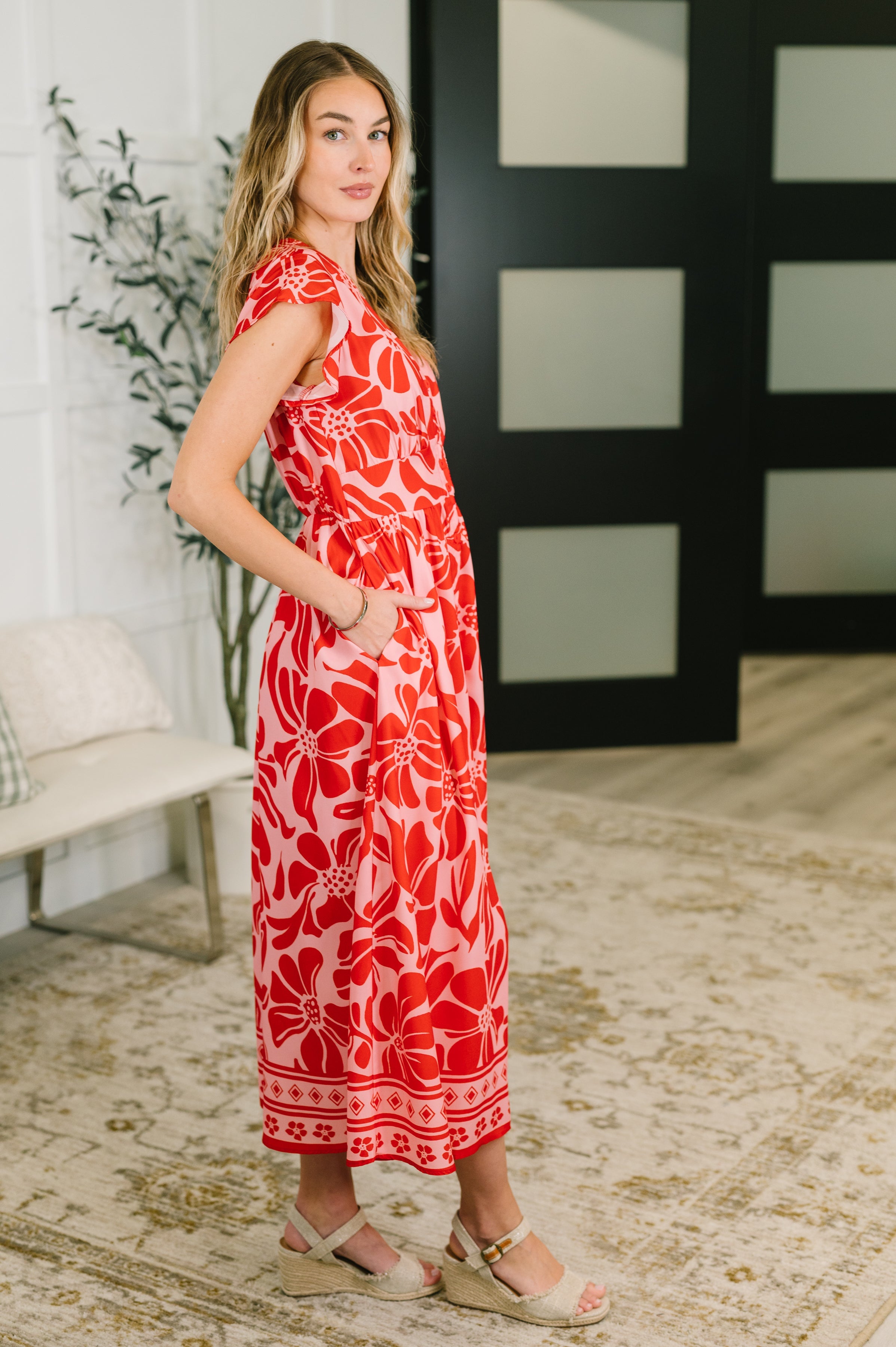 Just Yesterday Front Button Down Dress - Charming Charlie