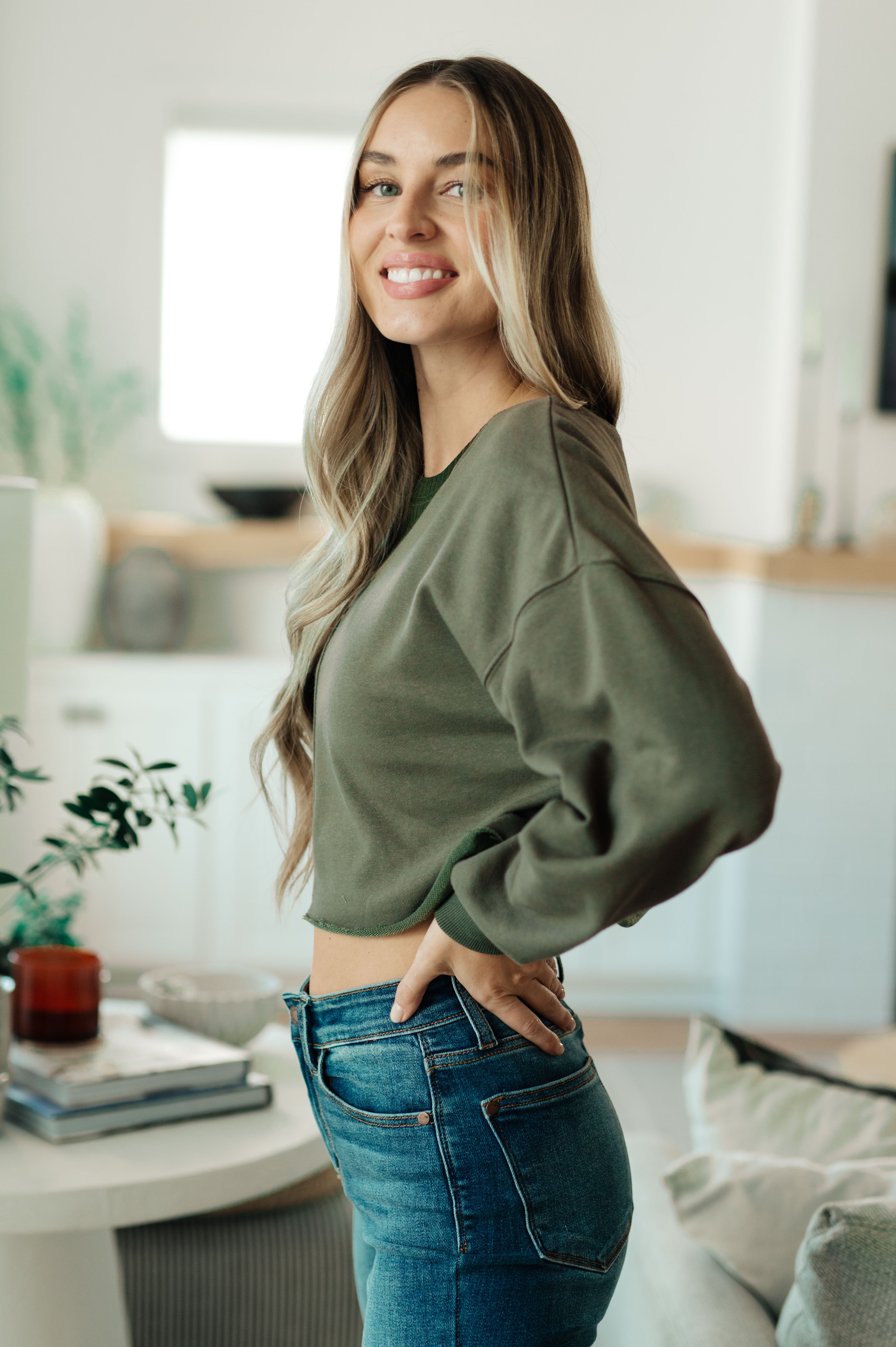 Just a Casual Crop Pullover - Charming Charlie