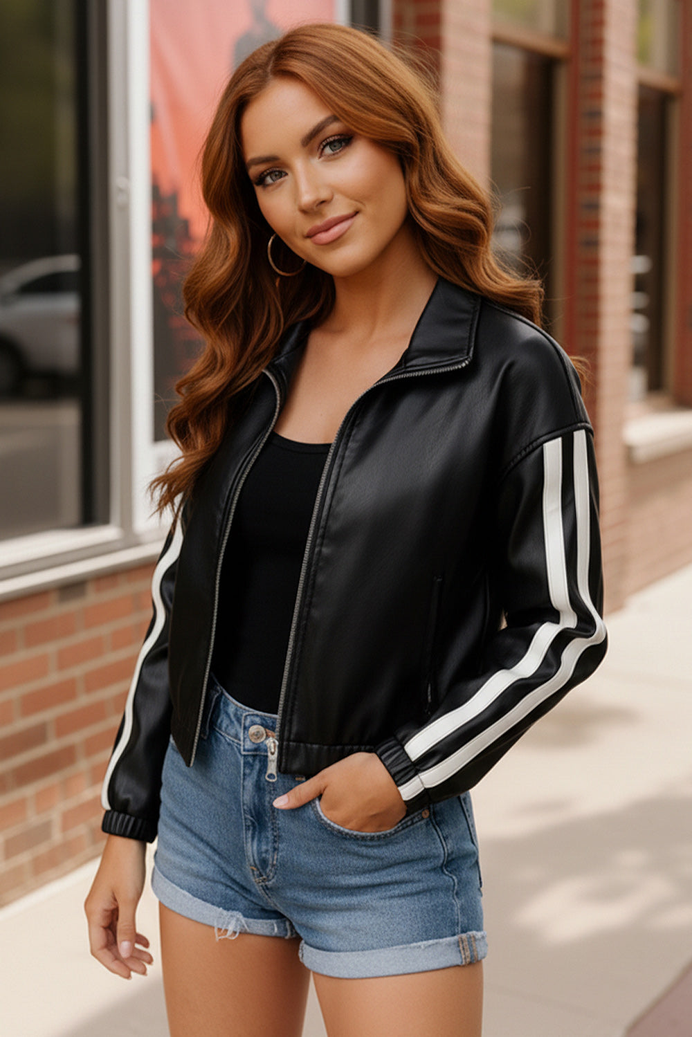 Street Stride Pleather Jacket - Charming Charlie