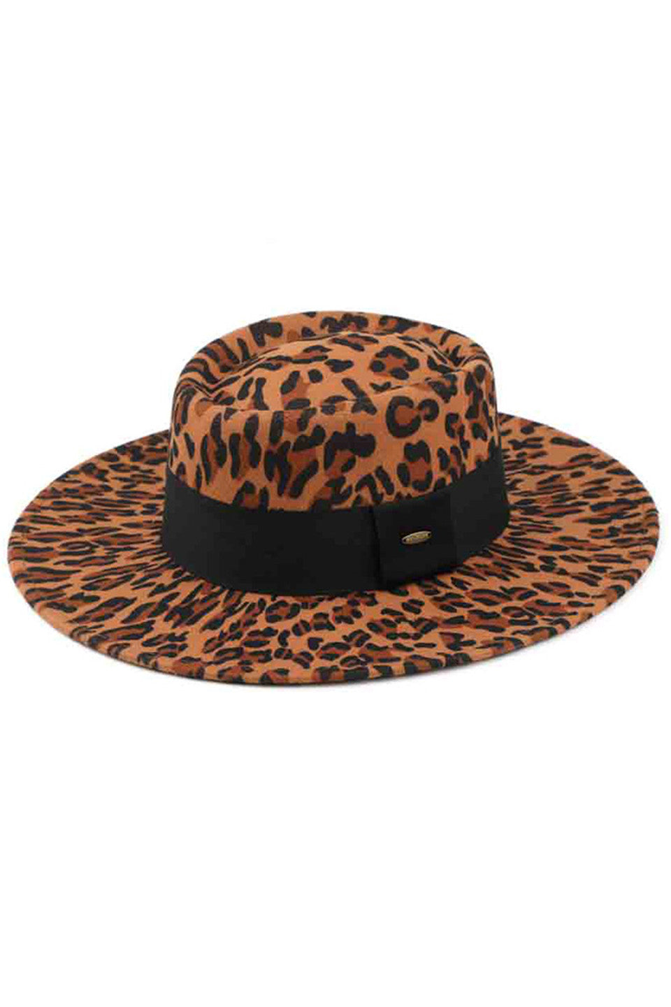 LEOPARD_C.C Leopard Telescope Crown Vegan Felt Hat is the perfect accessory for any fashion-forward individual. Made with high-quality vegan felt, this hat is both stylish and environmentally friendly. The leopard print telescope crown adds a unique touch to any outfit, making a statement while keeping you warm and protected.