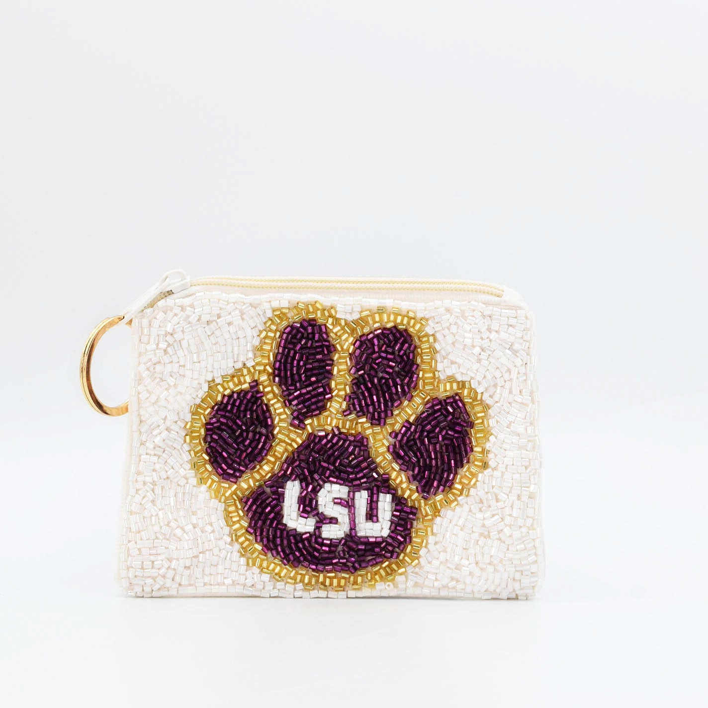LSU PAW Print Keychain Pouch - Charming Charlie