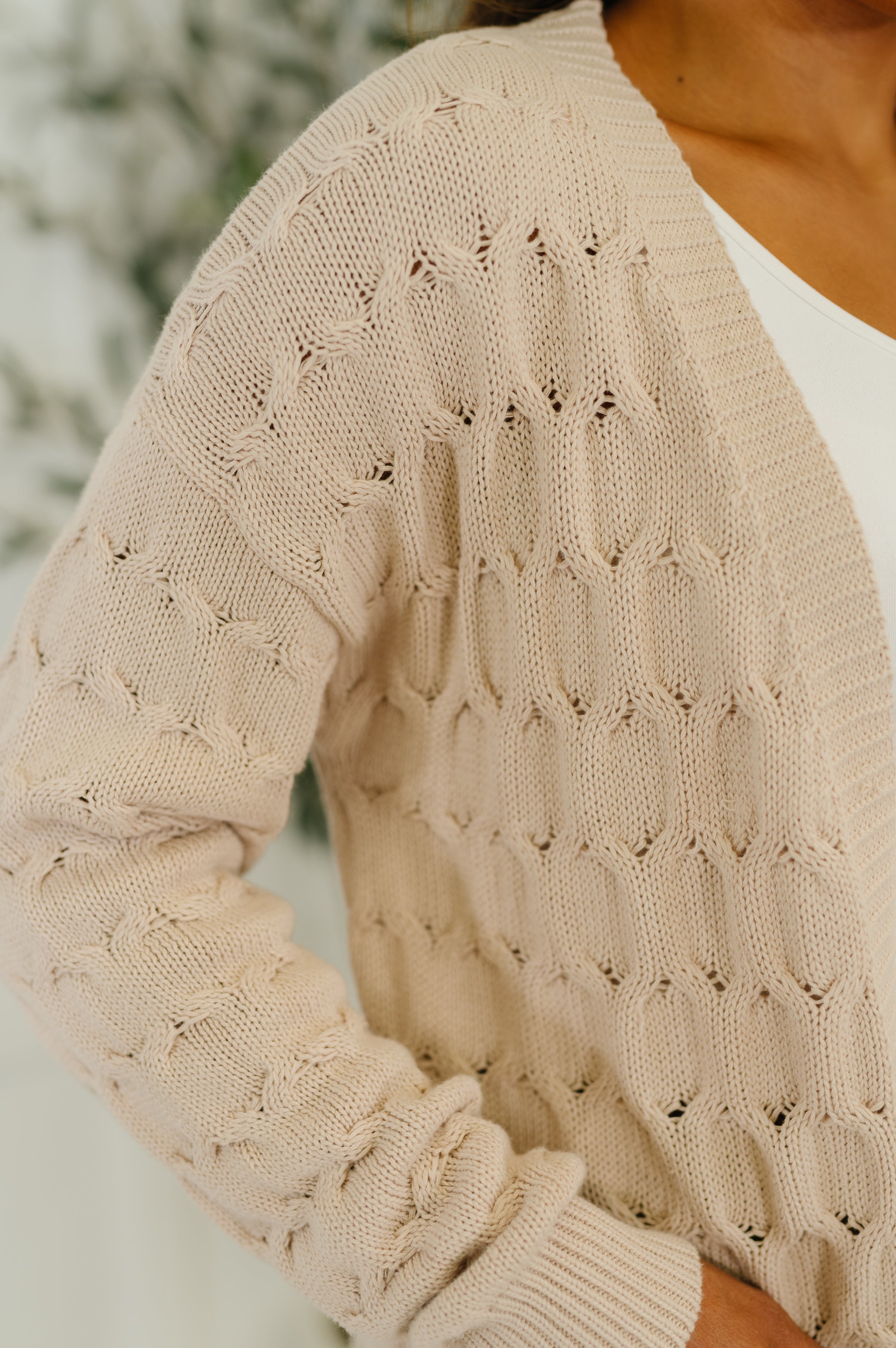 Laugh Airily Cable Knit Cardigan - Charming Charlie