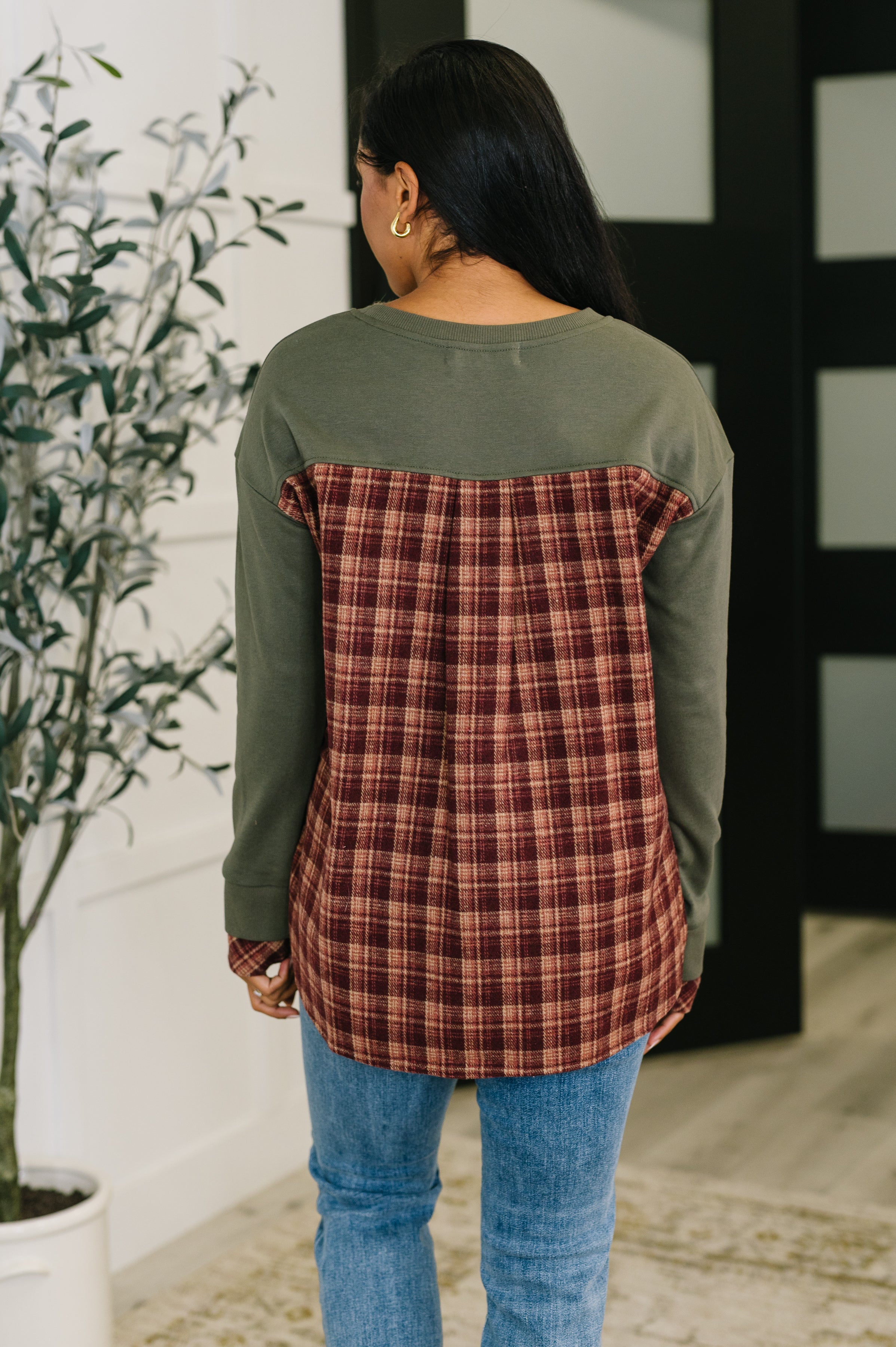 Layer Player Drop Shoulder Long Sleeve Top - Charming Charlie