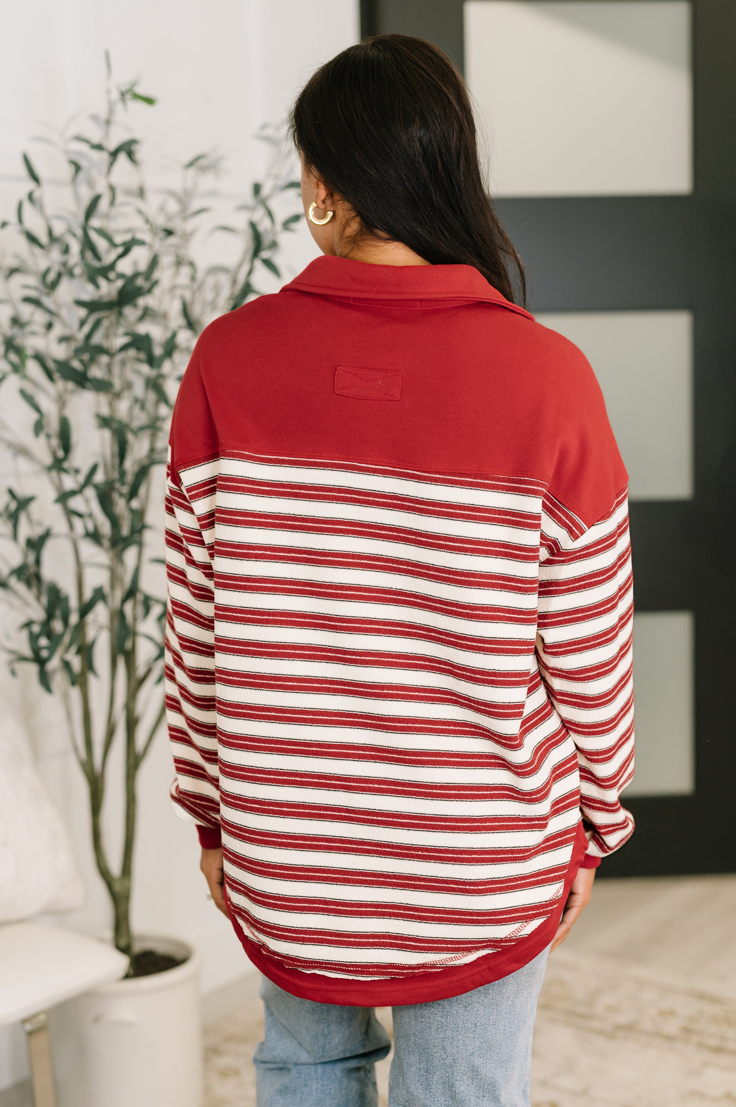 Least of Our Worries Long Sleeve Henley - Charming Charlie