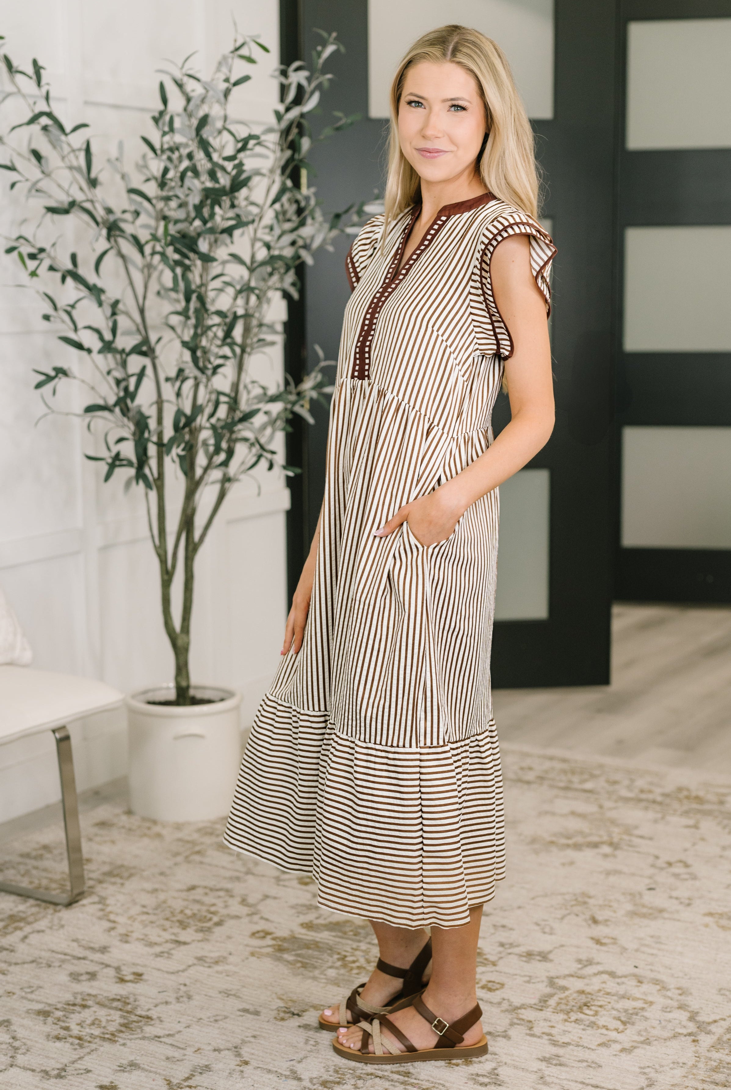 Let Me Love You Cap Sleeve Tiered Dress - Charming Charlie