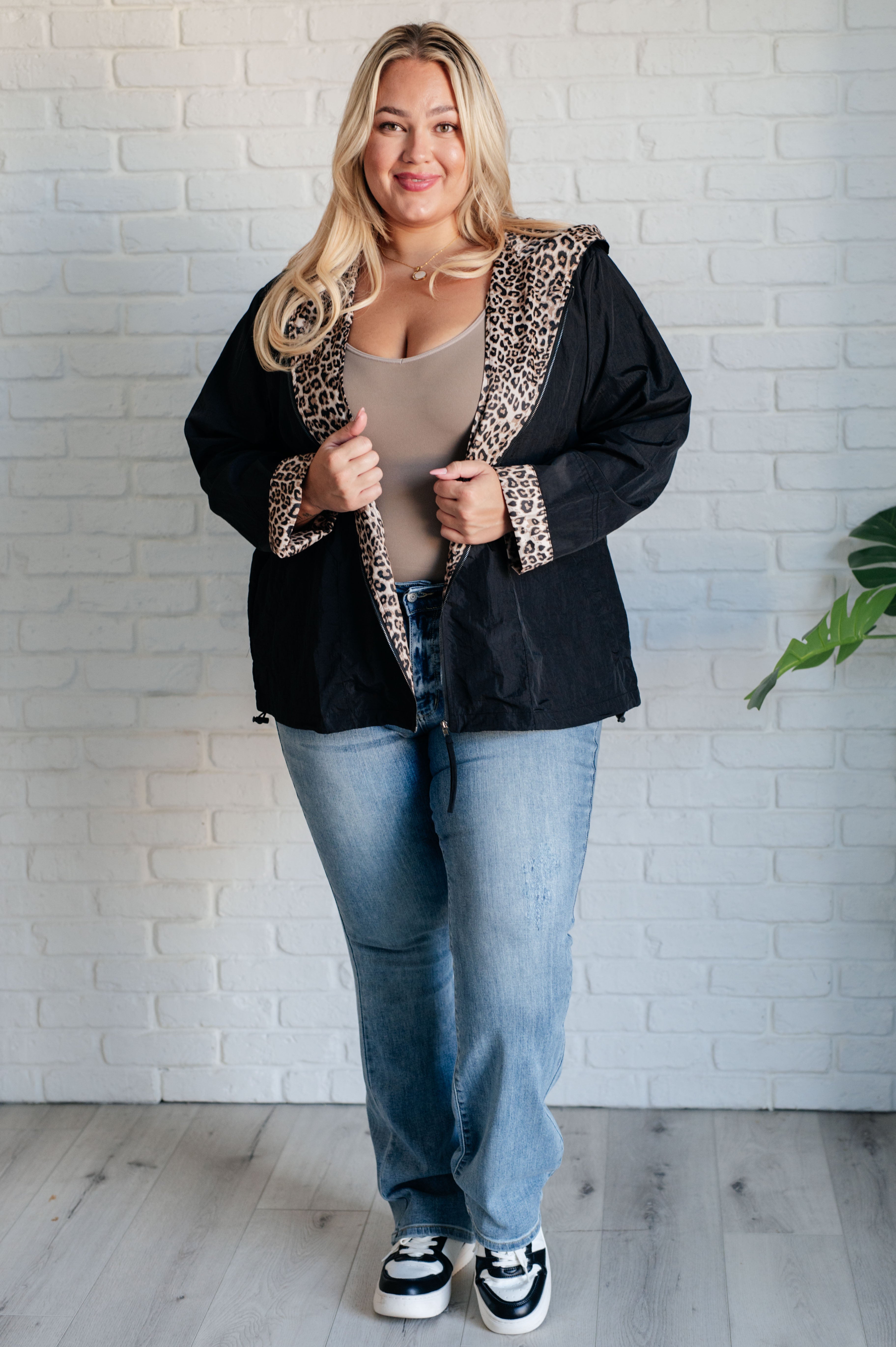 Let's Get Wild Hooded Windbreaker - Charming Charlie
