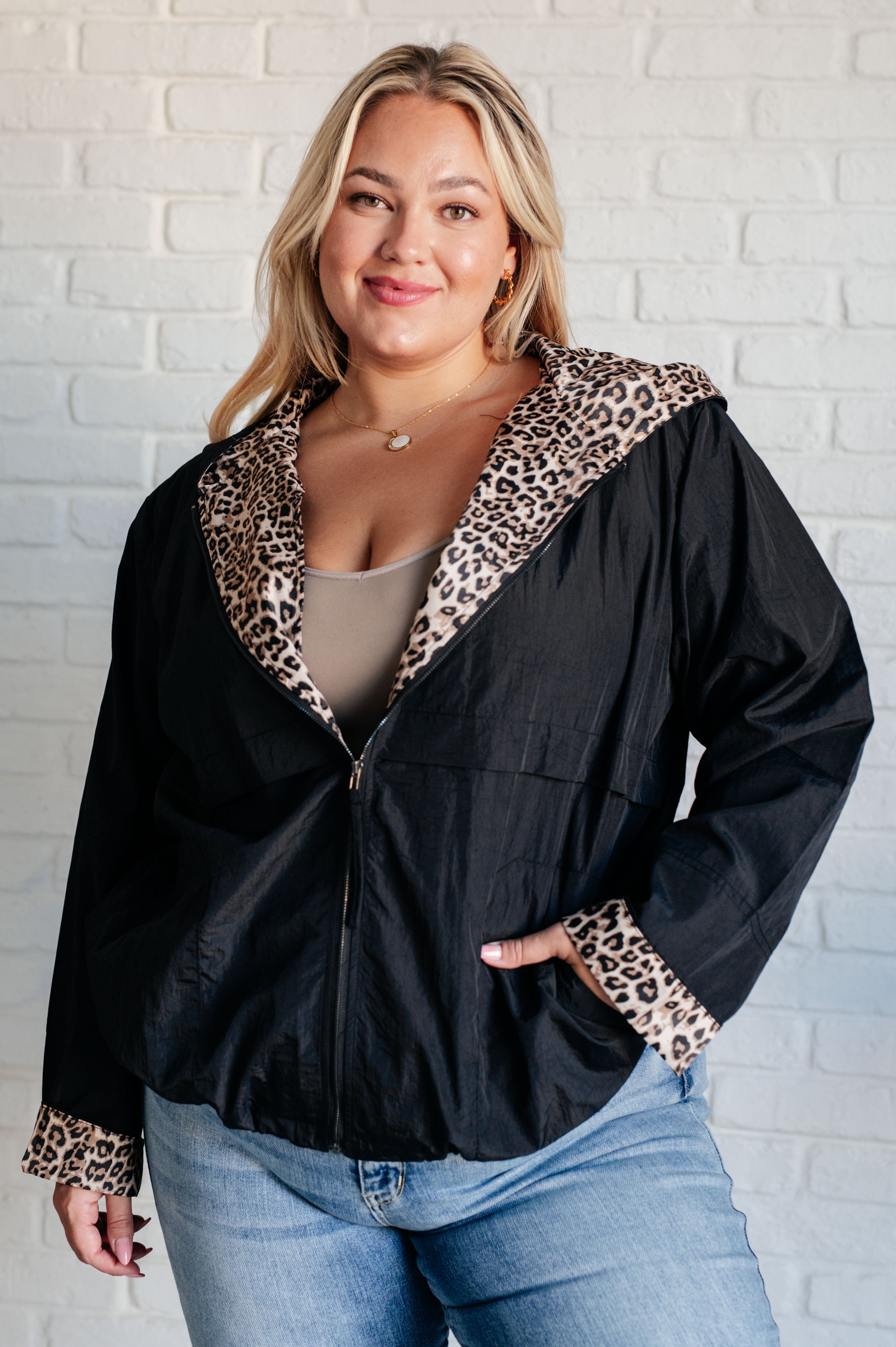 Let's Get Wild Hooded Windbreaker - Charming Charlie