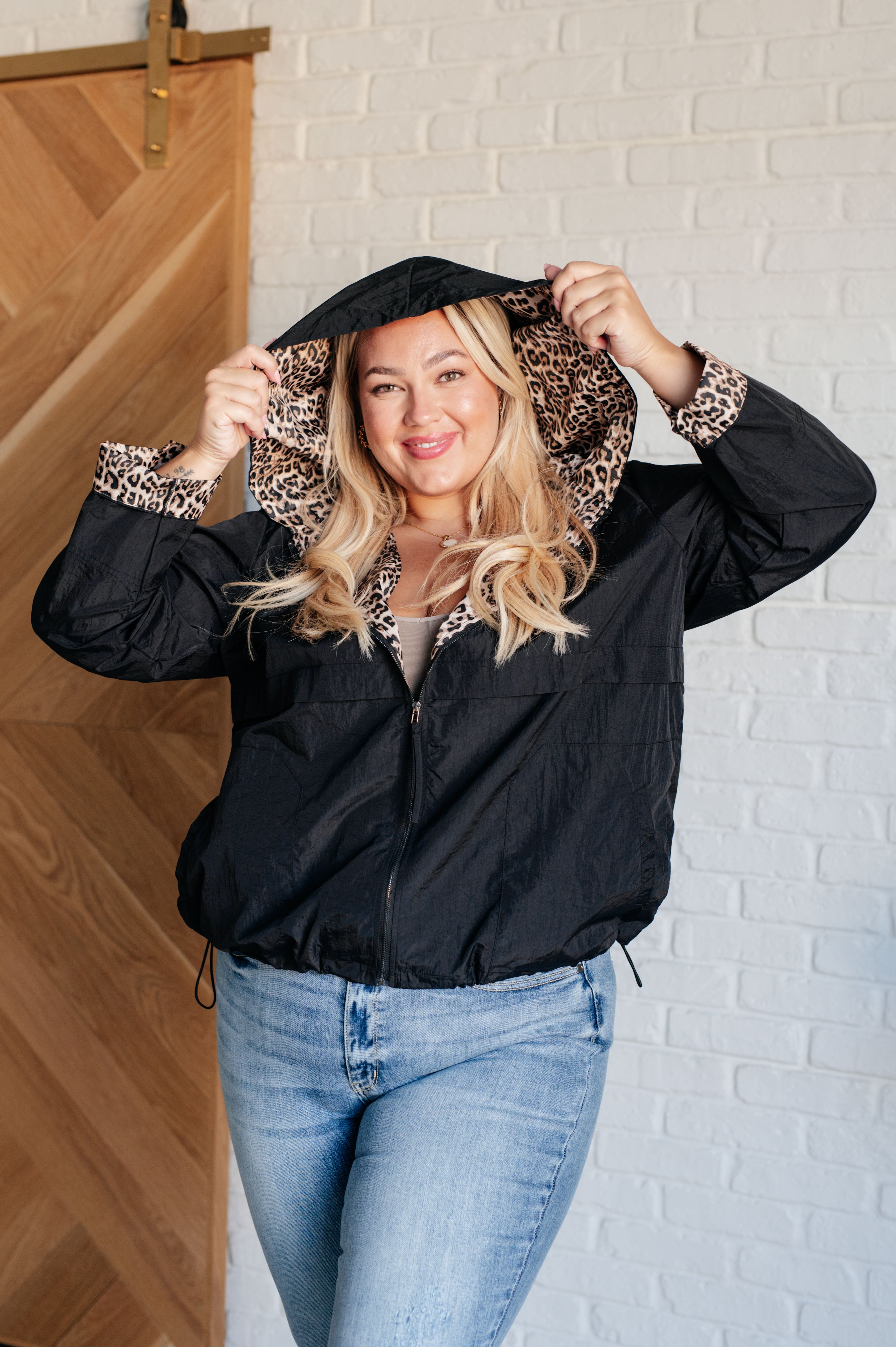 Let's Get Wild Hooded Windbreaker - Charming Charlie
