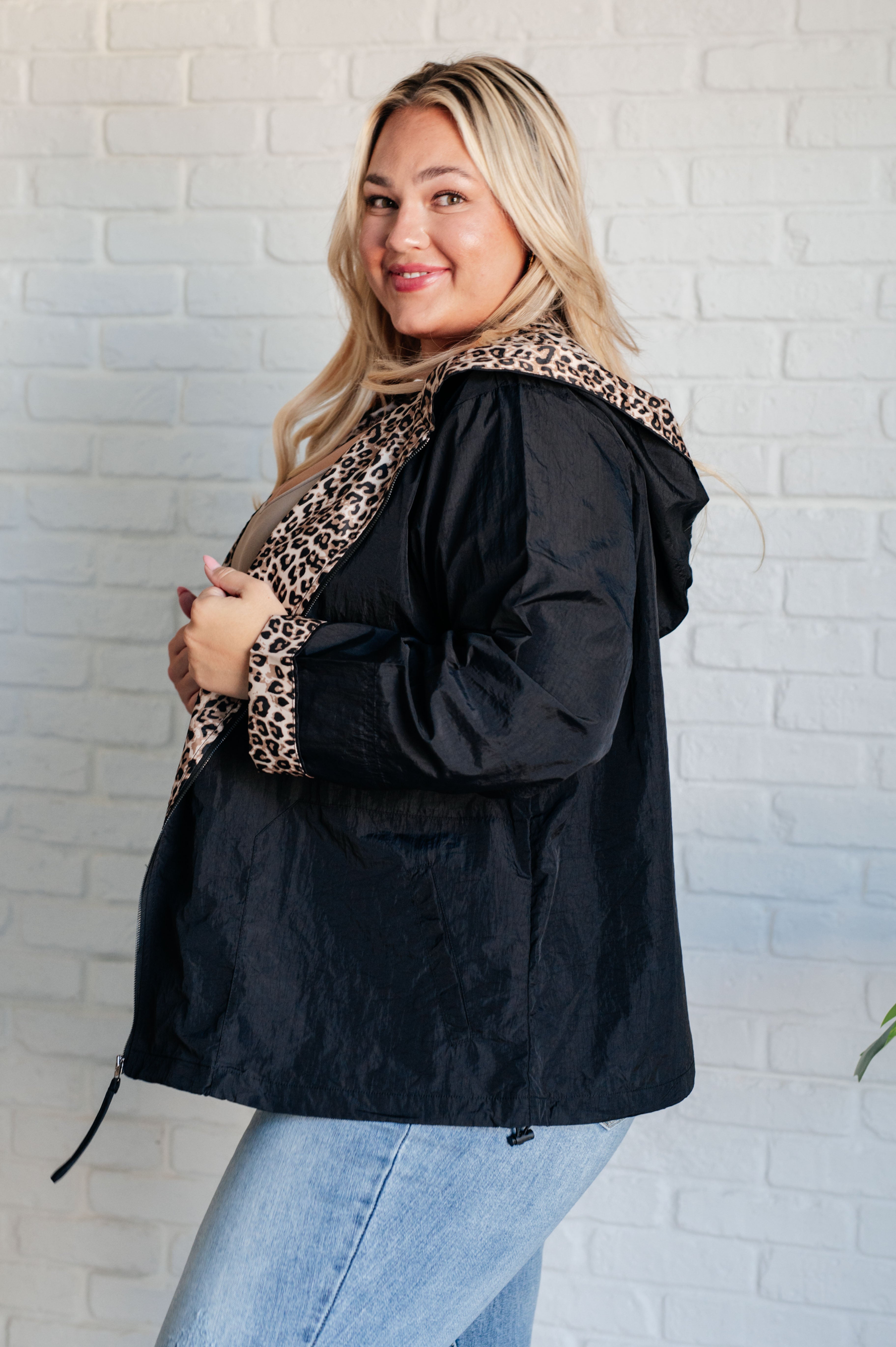 Let's Get Wild Hooded Windbreaker - Charming Charlie
