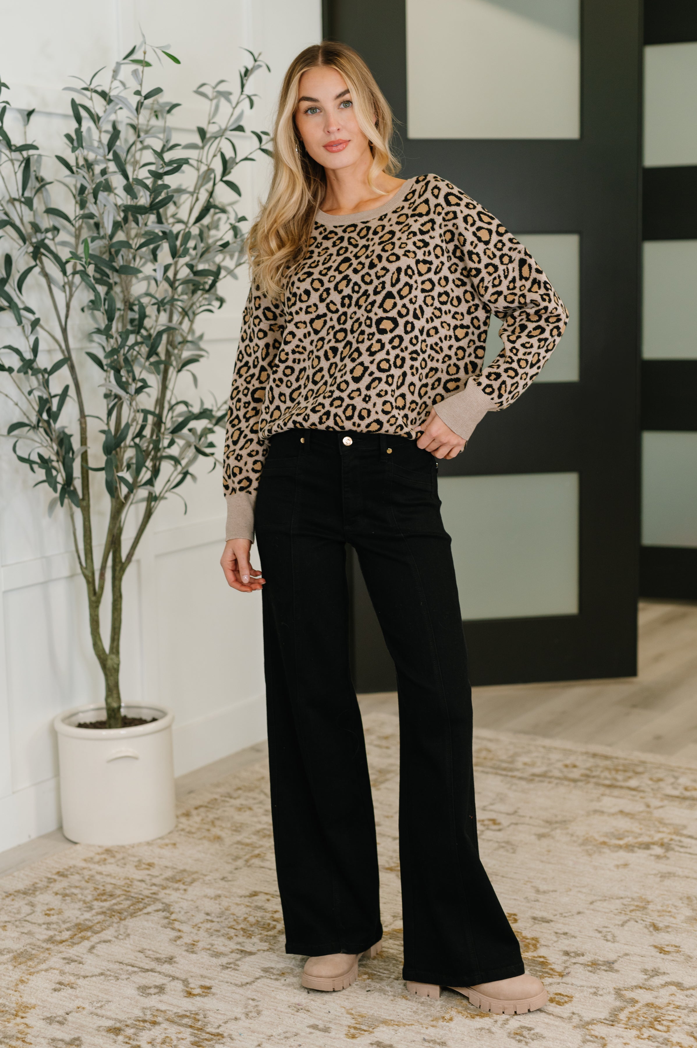 Lil' Sass Never Hurt Leopard Print Pullover - Charming Charlie