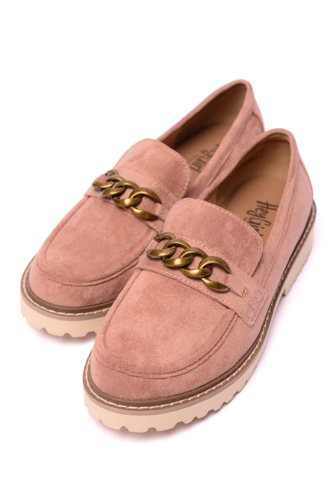 Literally Loafers in Blush Faux Suede - Charming Charlie