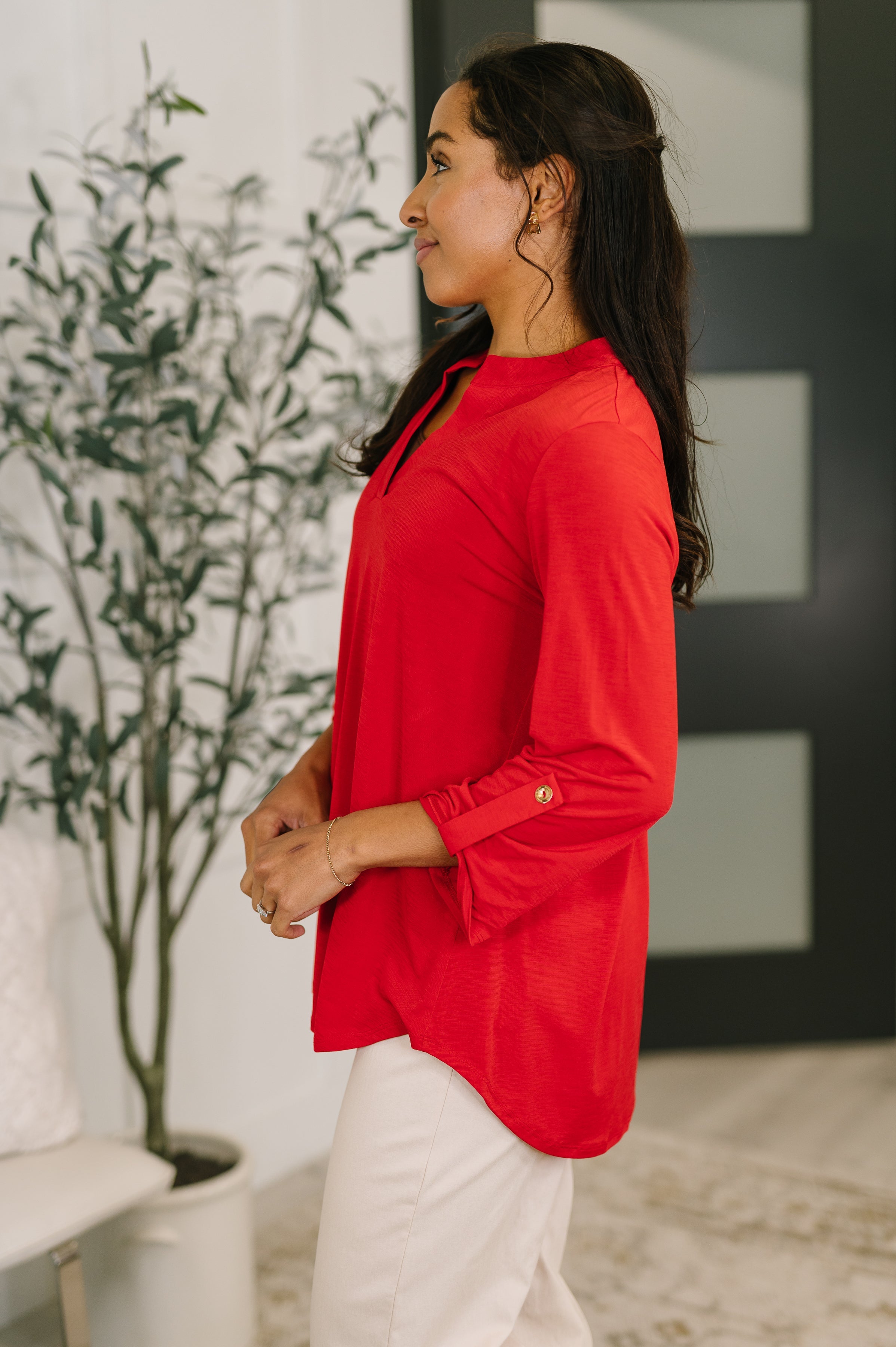 Lizzy Top in Red - Charming Charlie