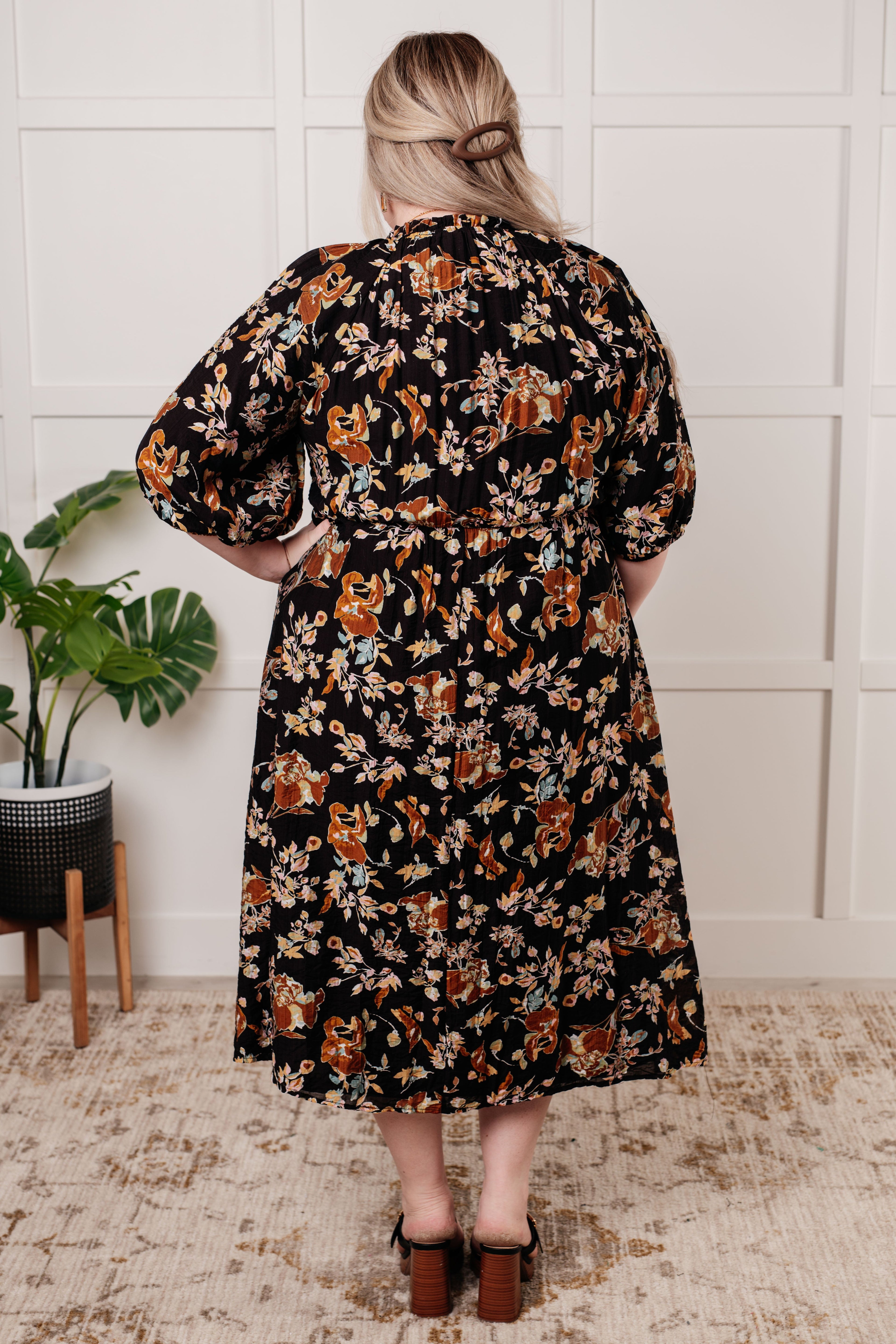 Look My Way Smocked Bodice Button Down Dress - Charming Charlie
