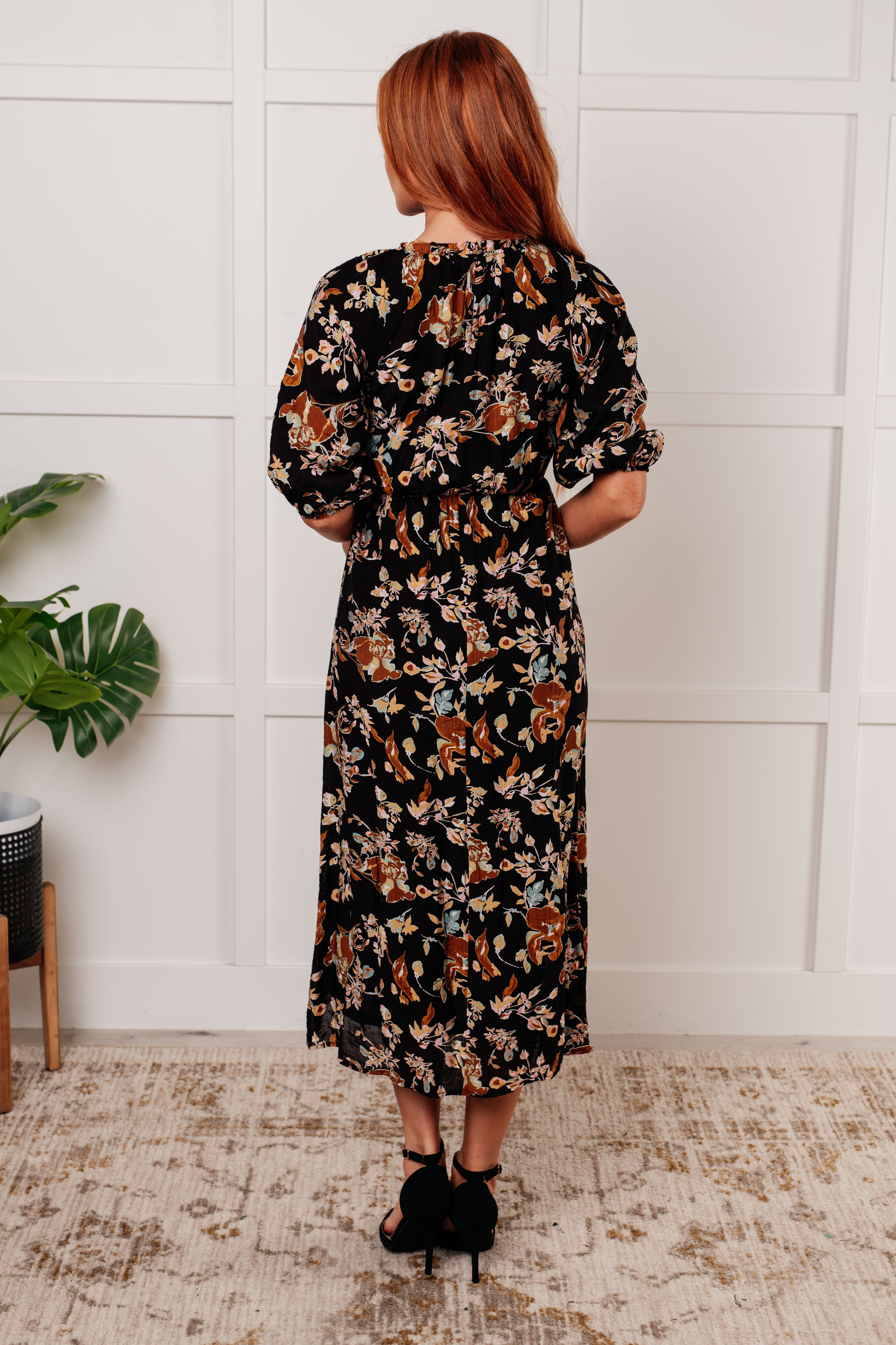 Look My Way Smocked Bodice Button Down Dress - Charming Charlie