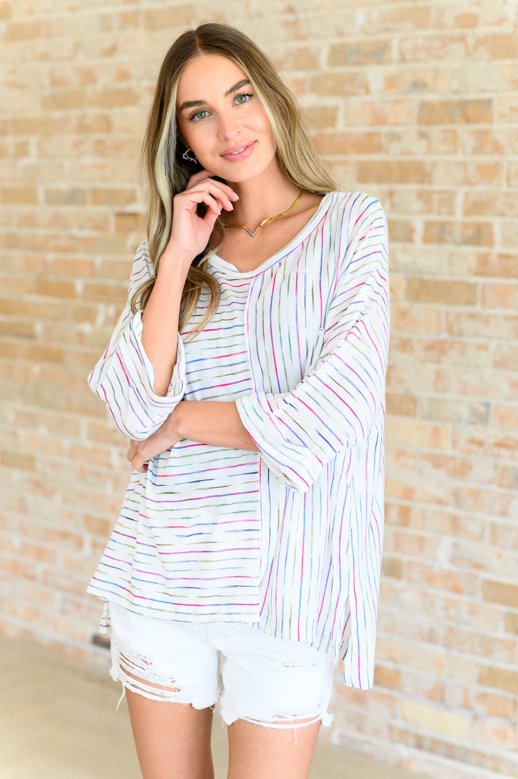 Love The Passion Drop Shoulder Top - Charming Charlie
