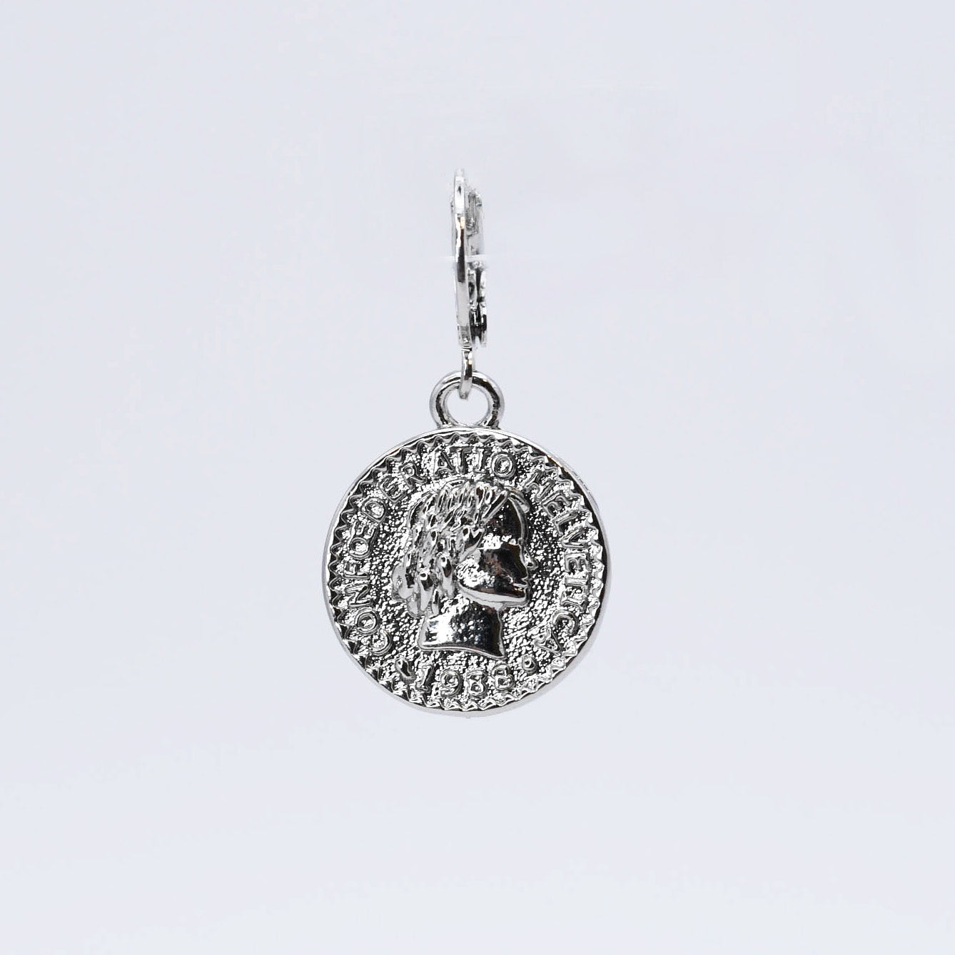 Lucky Charm Coin Silver CH-66 - Charming Charlie