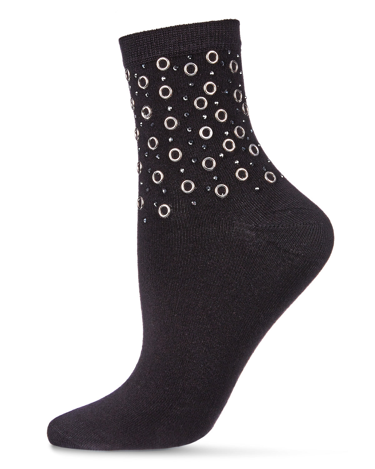 Women's Studs and Stones Studded Rhinestone Anklet Sock - Charming Charlie