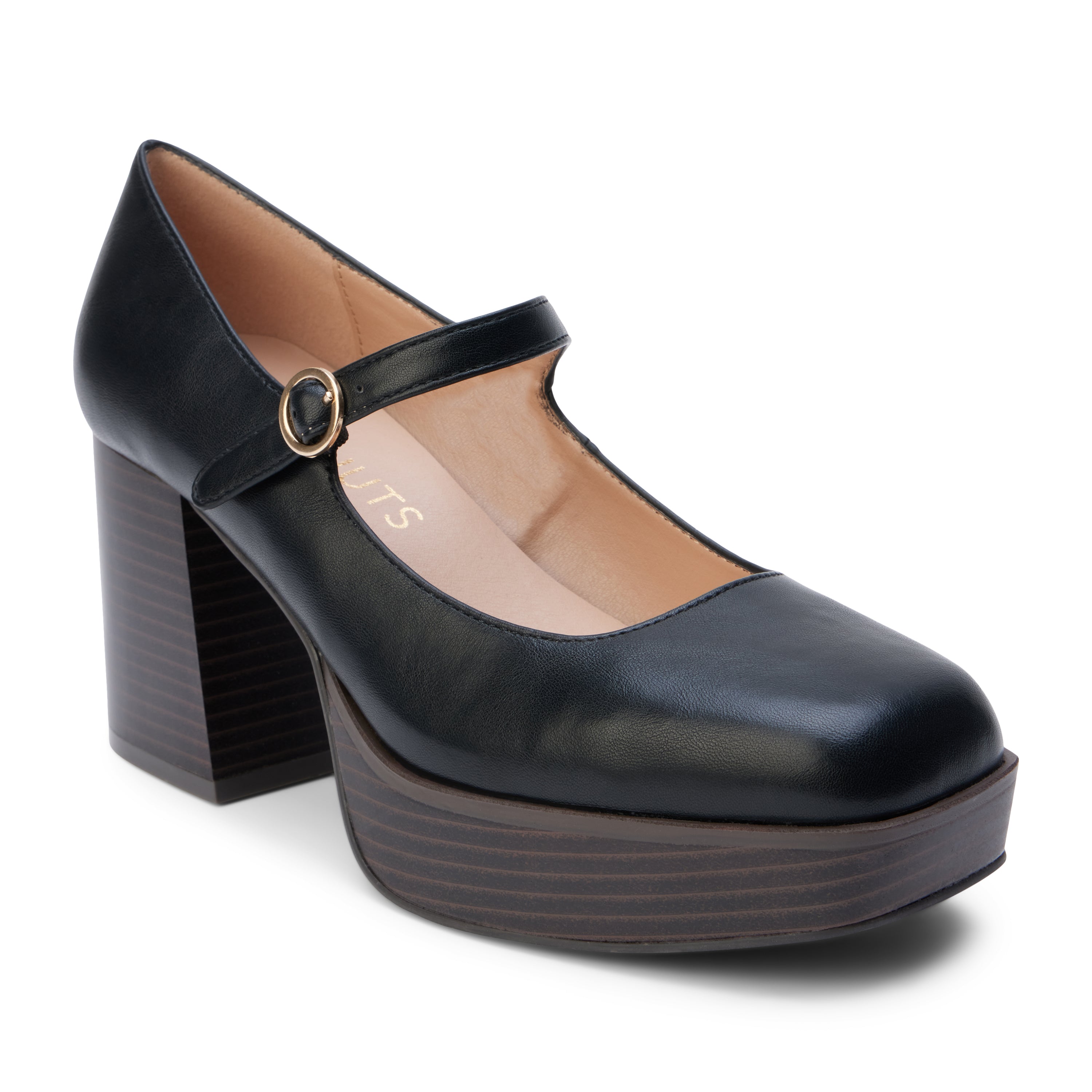Matilda Platform Heel in Black - Charming Charlie
