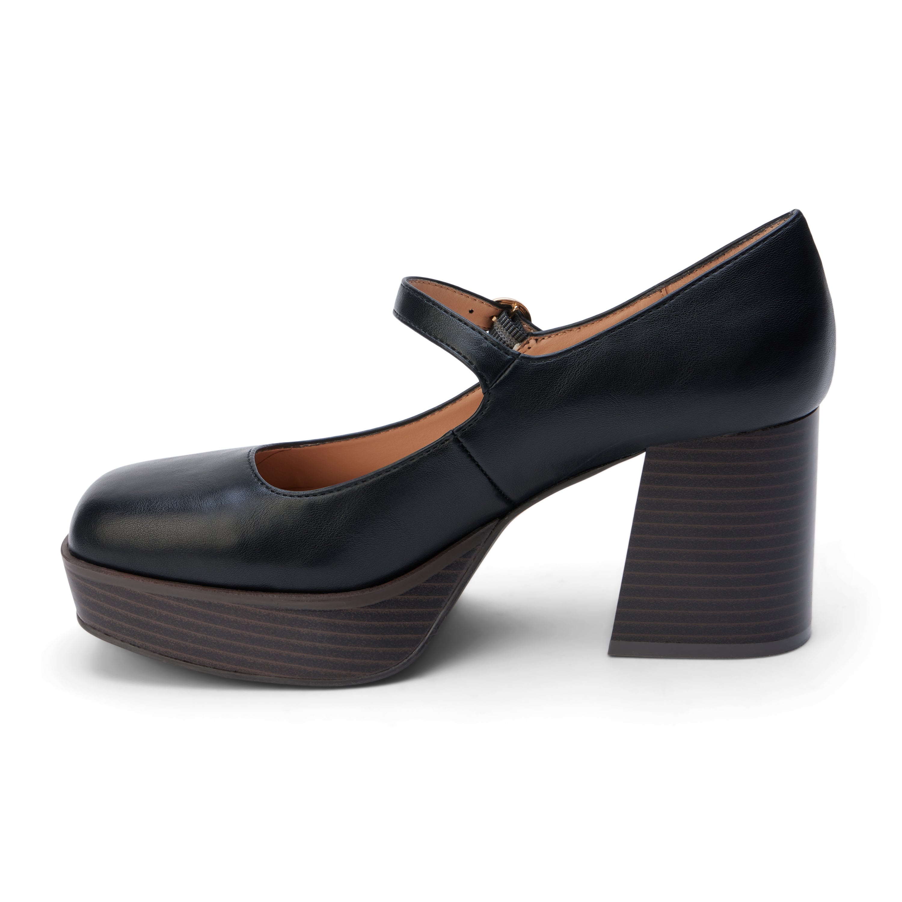 Matilda Platform Heel in Black - Charming Charlie