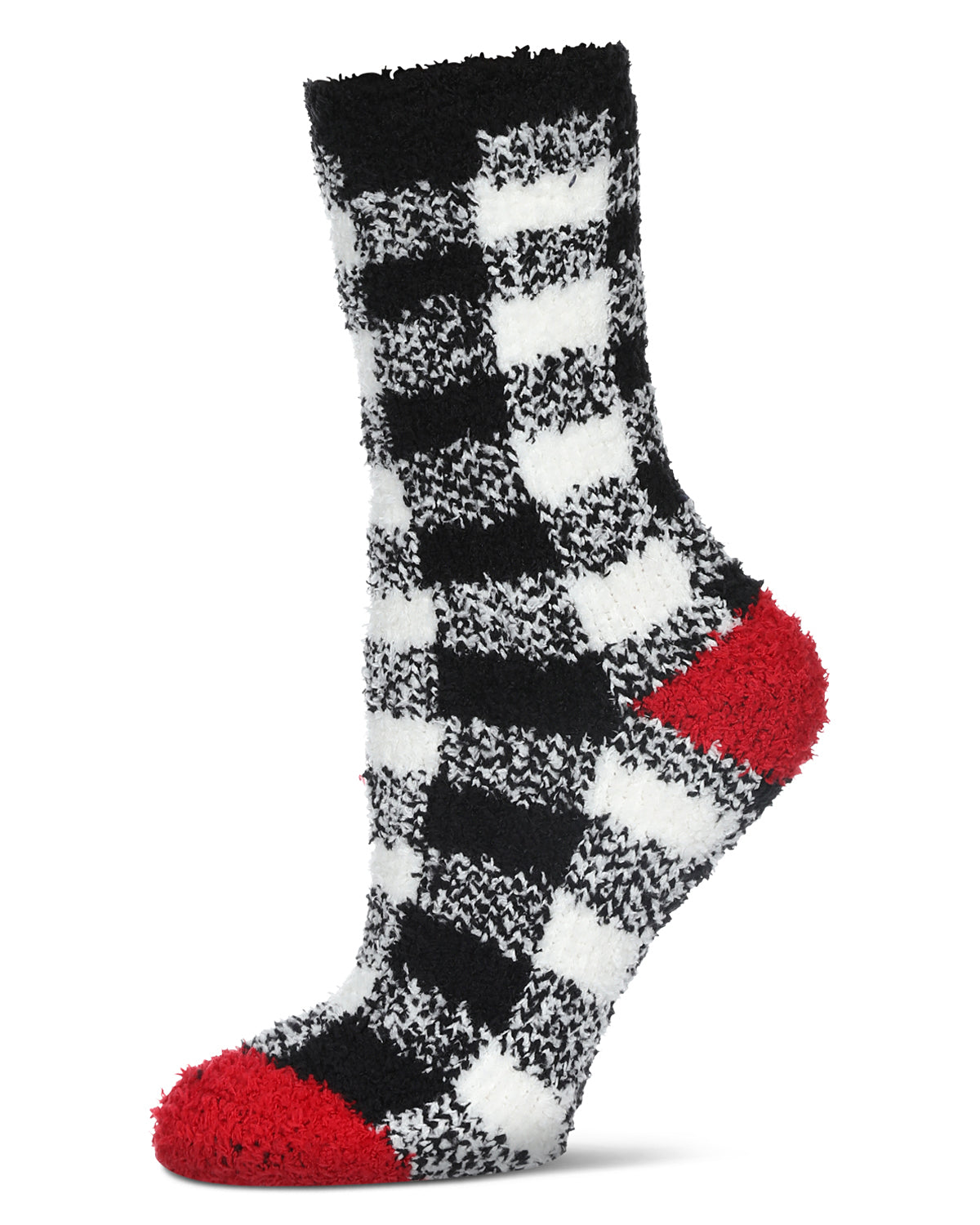 Women's Classic Buffalo Plaid Cozy Crew Socks - Charming Charlie