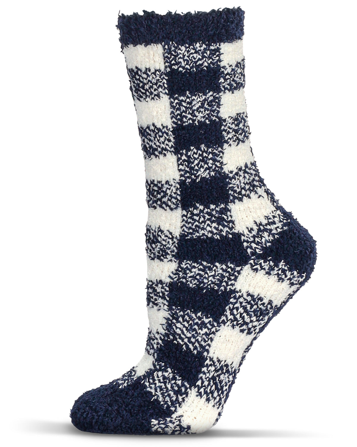 Women's Classic Buffalo Plaid Cozy Crew Socks - Charming Charlie