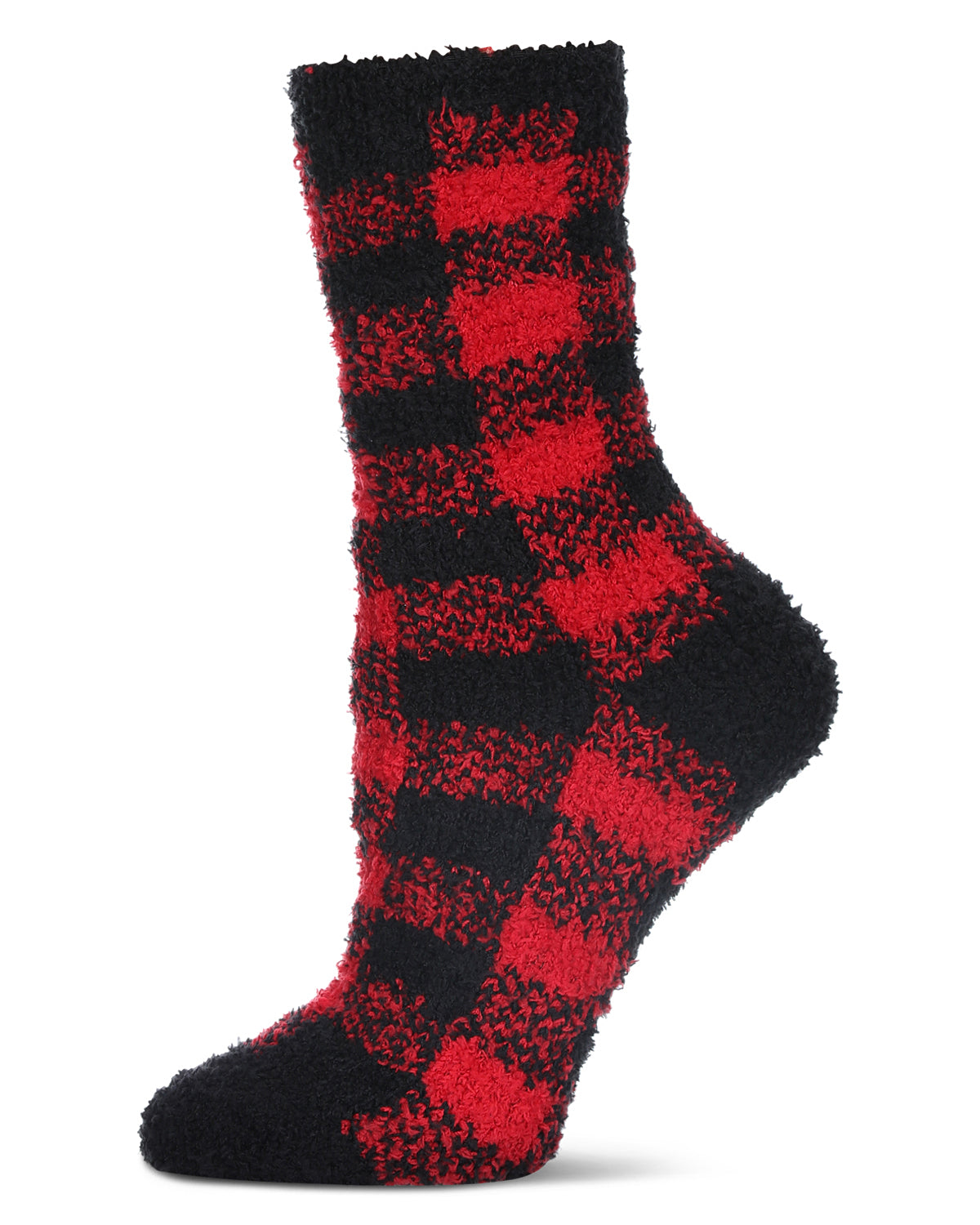 Women's Classic Buffalo Plaid Cozy Crew Socks - Charming Charlie