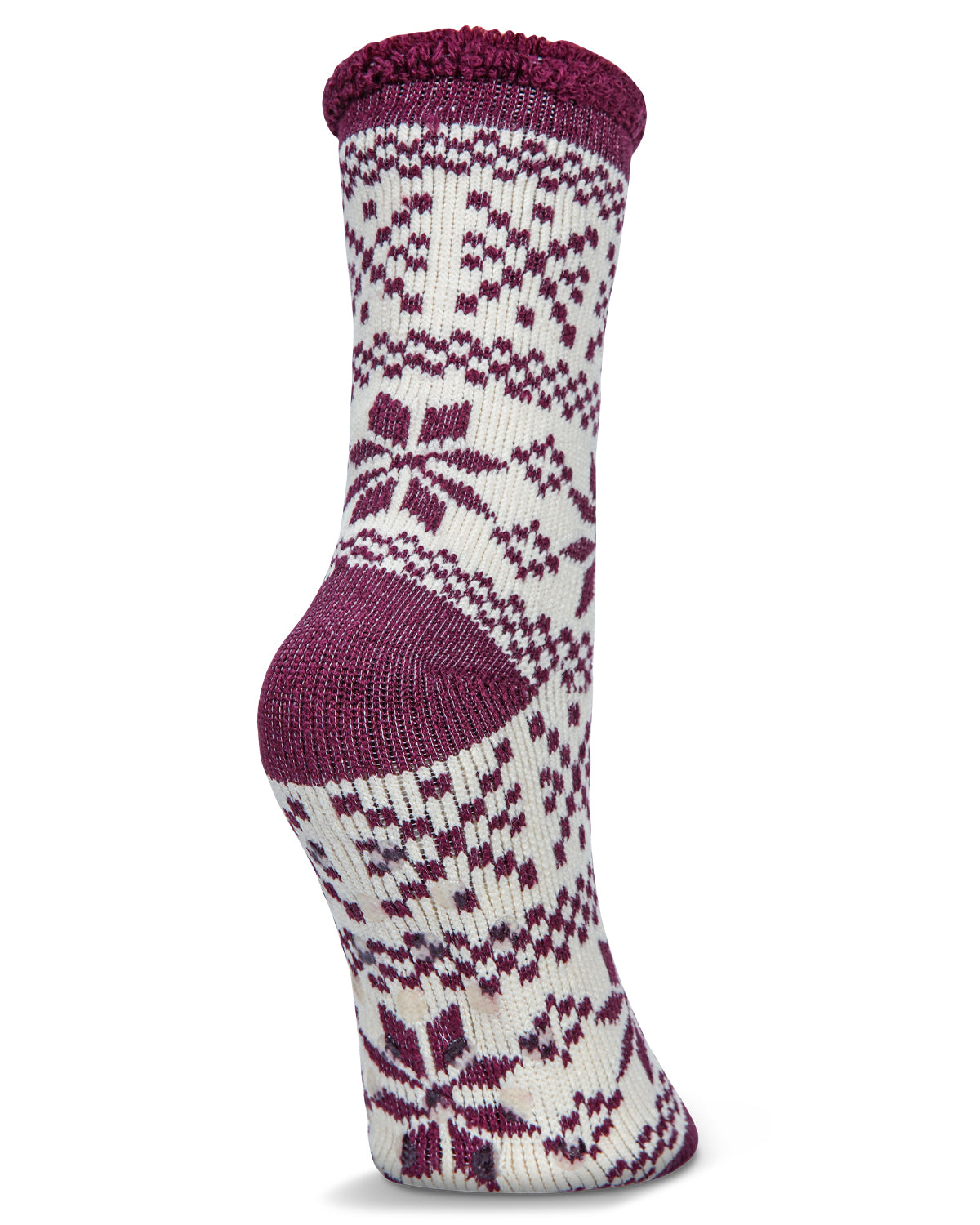 Women's Snowflake Fairisle Cozy Warm Thermal Crew Socks - Charming Charlie