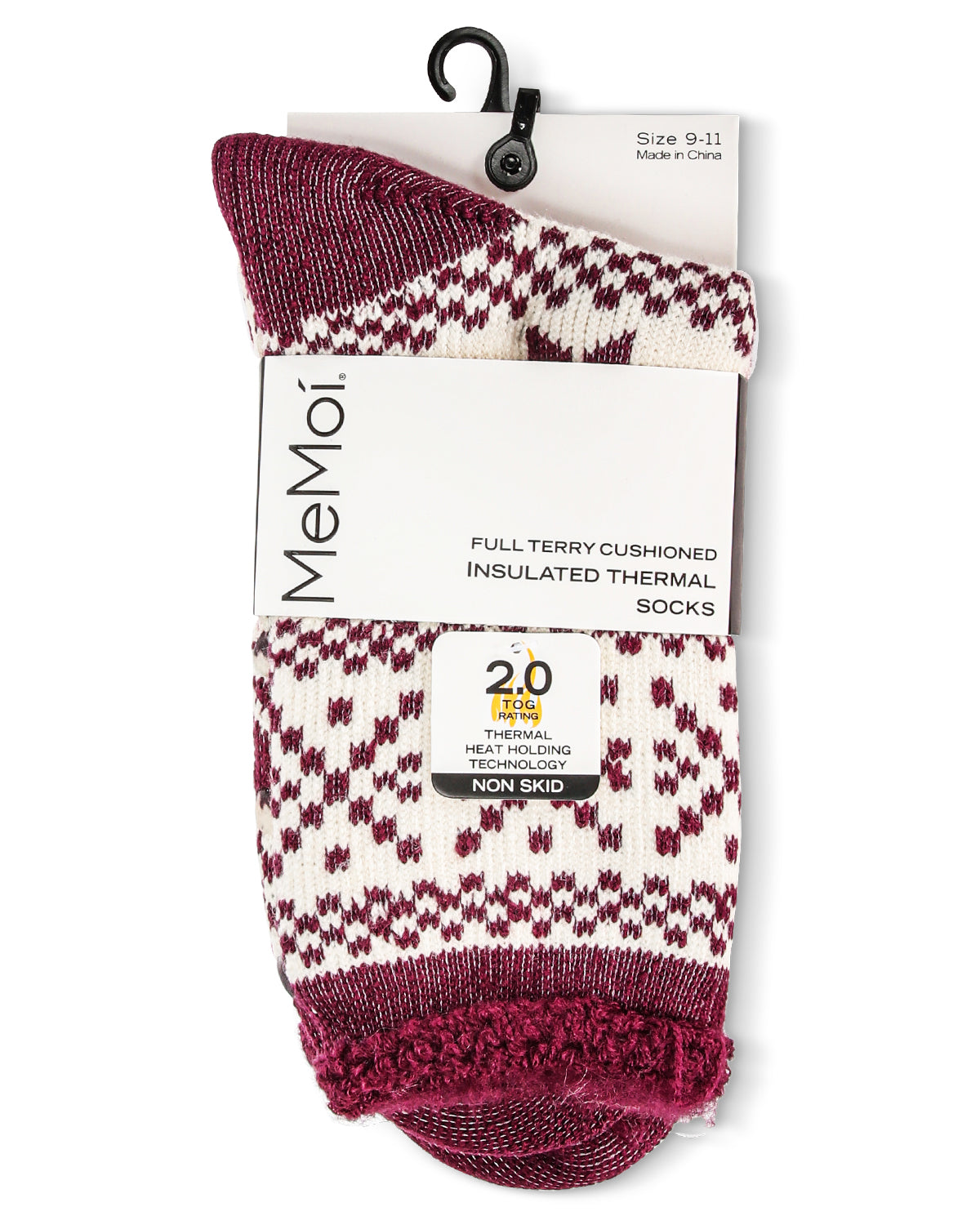Women's Snowflake Fairisle Cozy Warm Thermal Crew Socks - Charming Charlie