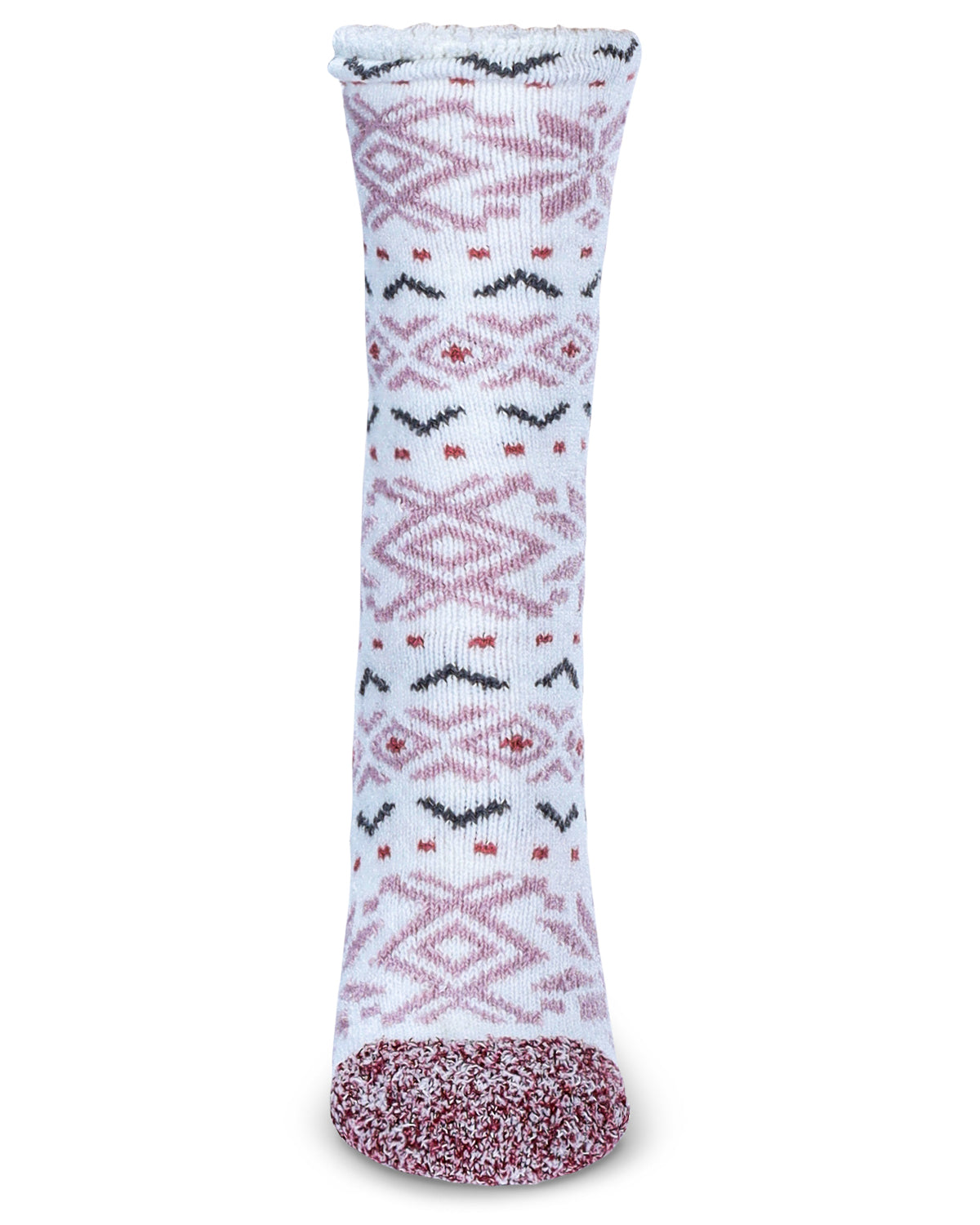 Women's Snowflake Buttersoft Plush Lined Crew Socks - Charming Charlie