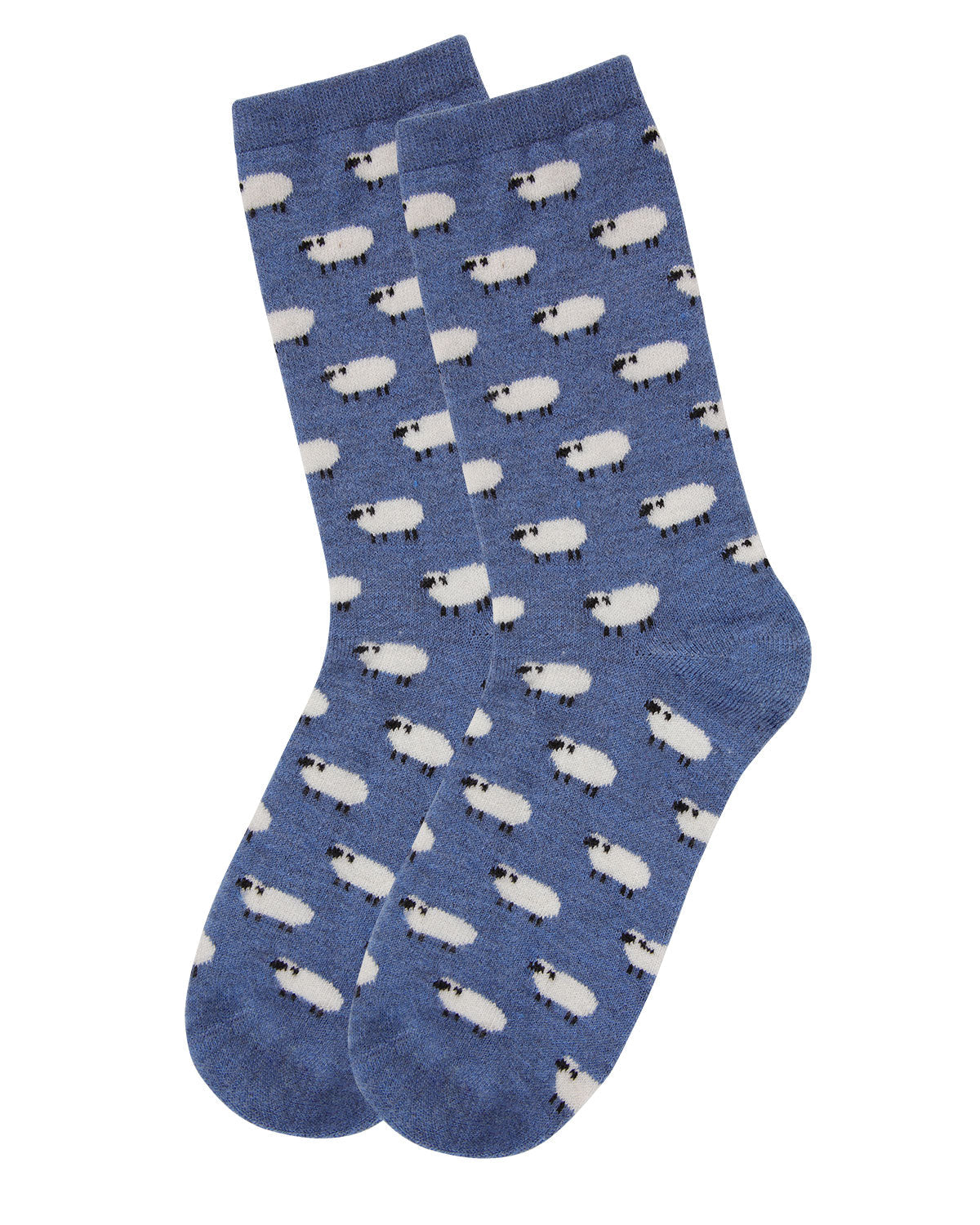 Women's Soft White Sheep Cashmere Blend Crew Socks - Charming Charlie