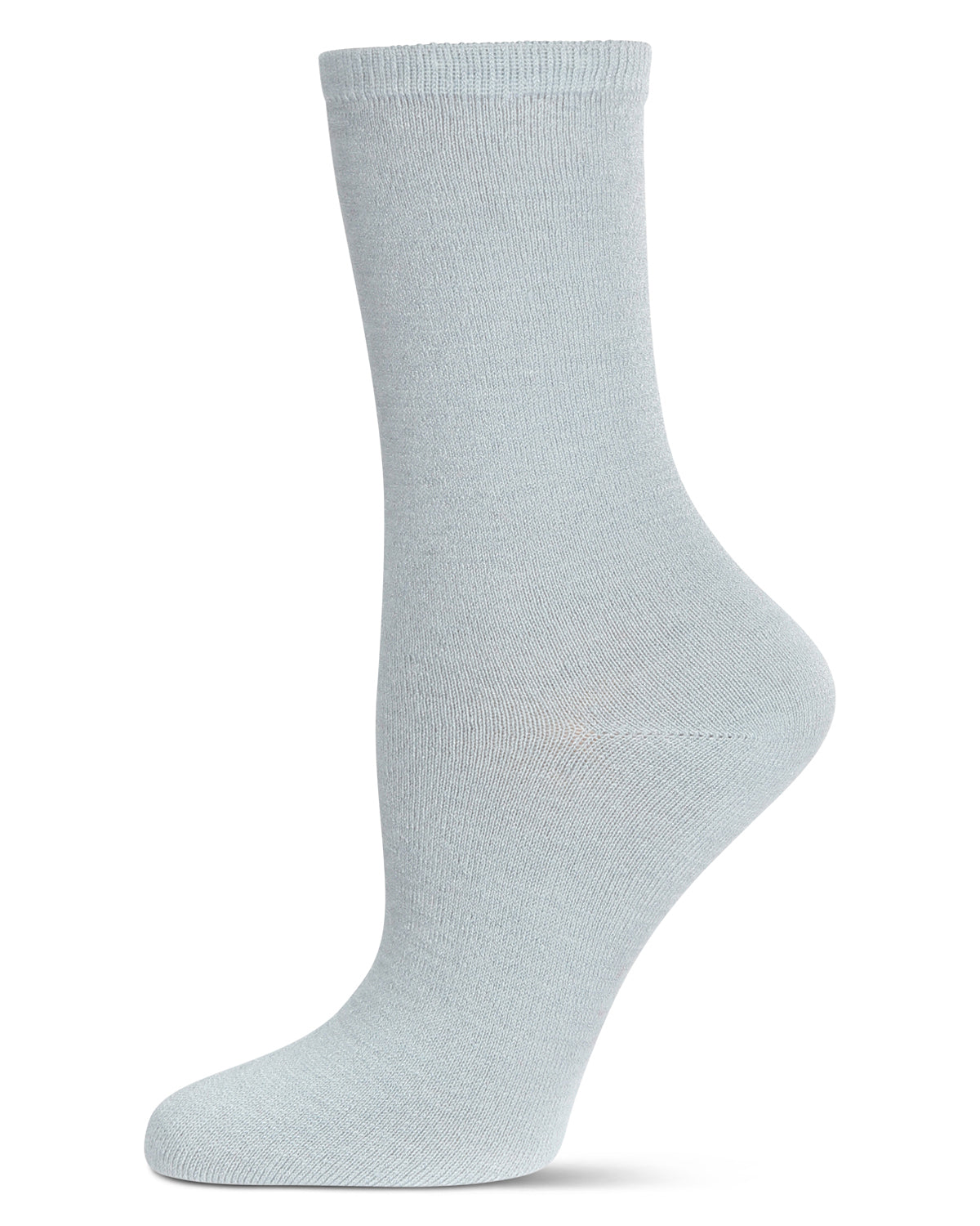 Women's Solid Soft Flat Knit Cashmere Blend Crew Sock - Charming Charlie