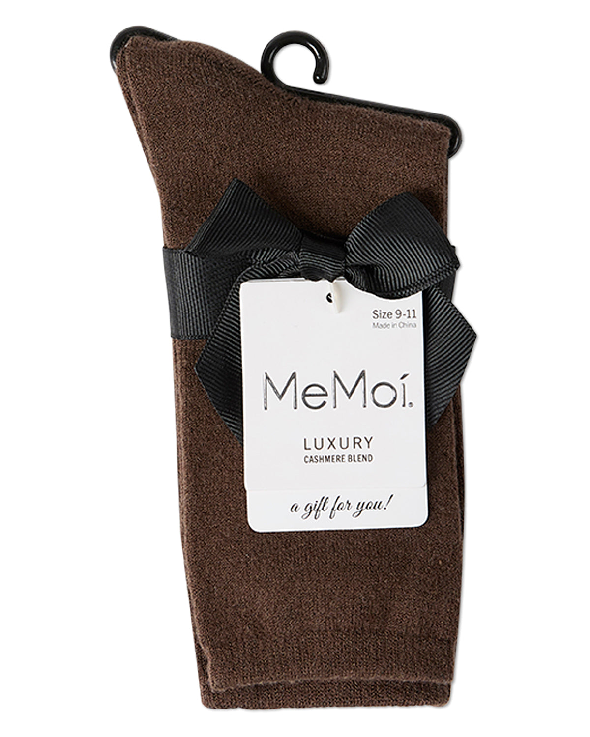 Women's Solid Soft Flat Knit Cashmere Blend Crew Sock - Charming Charlie