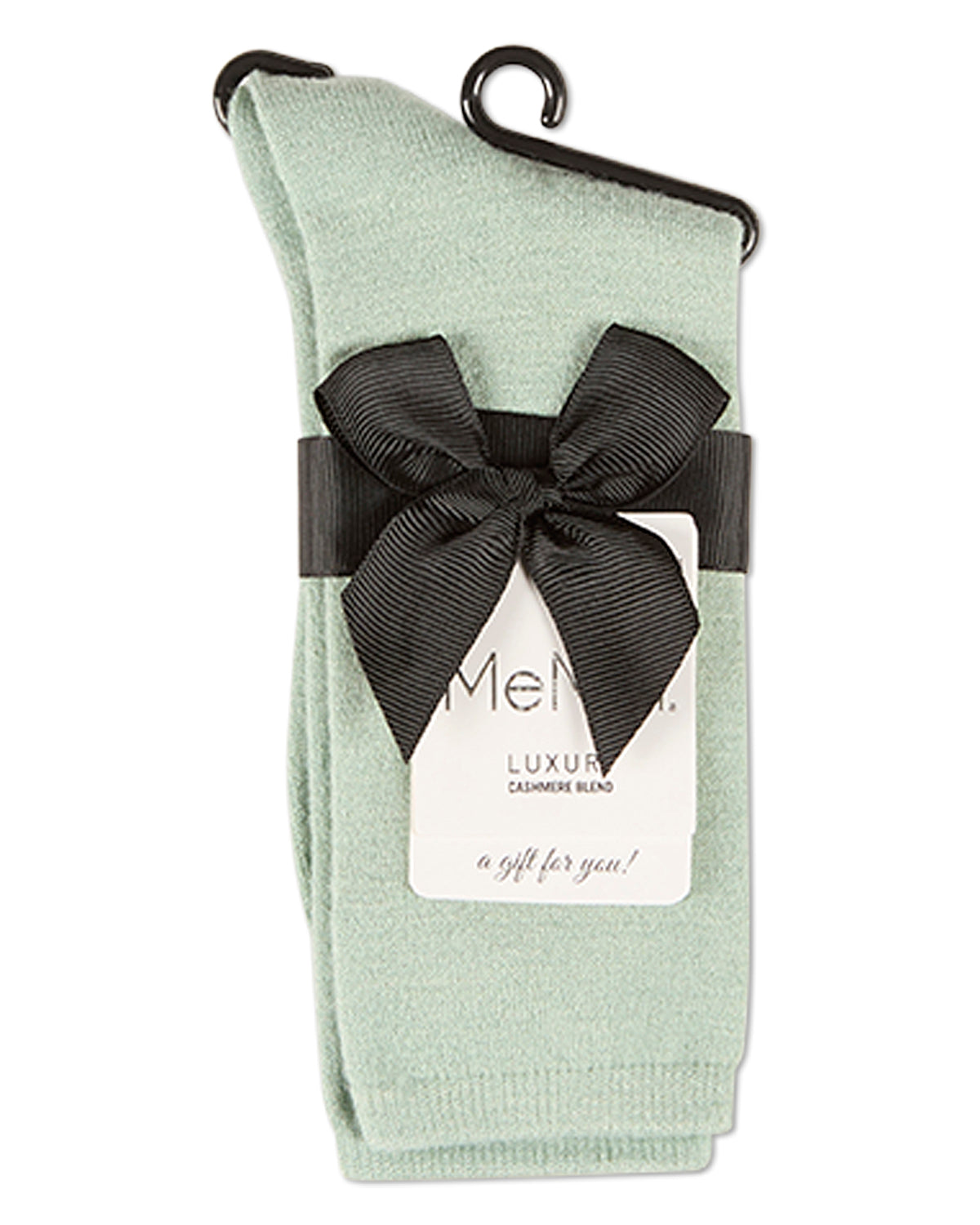 Women's Solid Soft Flat Knit Cashmere Blend Crew Sock - Charming Charlie