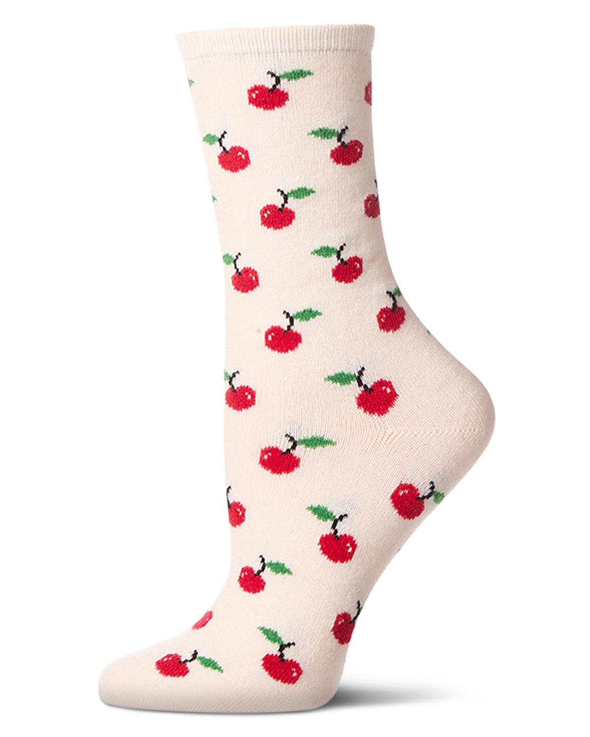 Women's Soft Tasty Cherry On Top Cashmere Blend Crew Socks - Charming Charlie