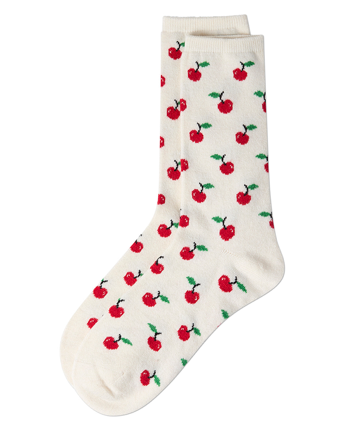 Women's Soft Tasty Cherry On Top Cashmere Blend Crew Socks - Charming Charlie