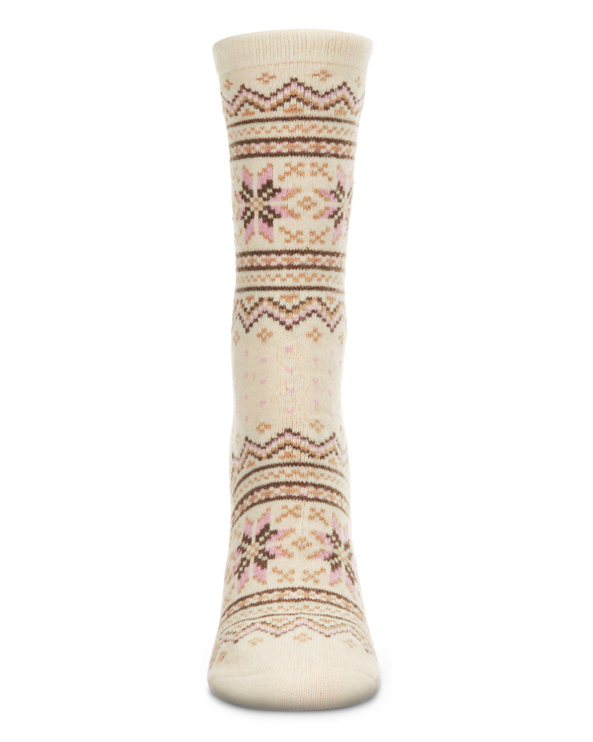 Women's Soft Fair Isle Cashmere Blend Crew Socks - Charming Charlie