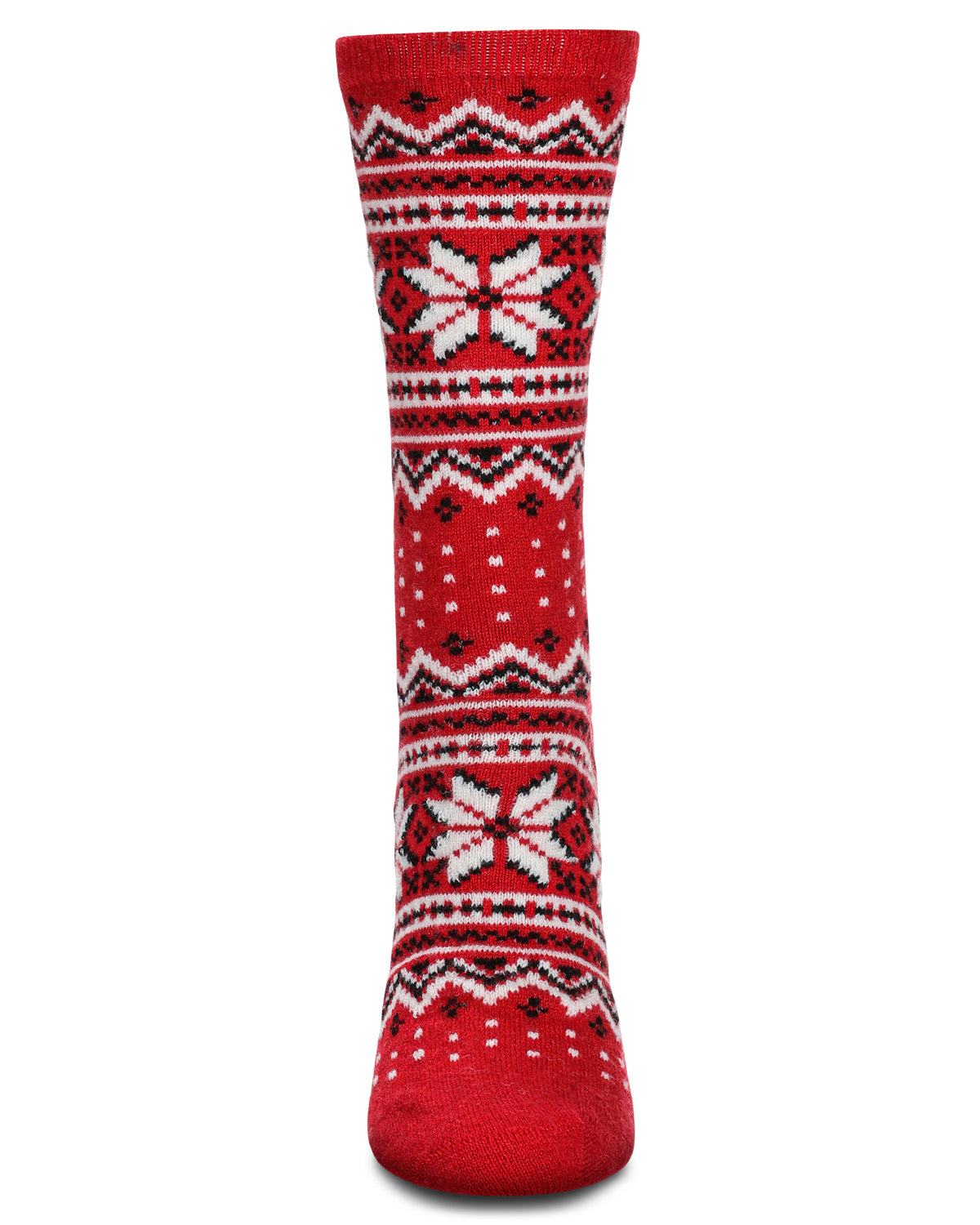 Women's Soft Fair Isle Cashmere Blend Crew Socks - Charming Charlie