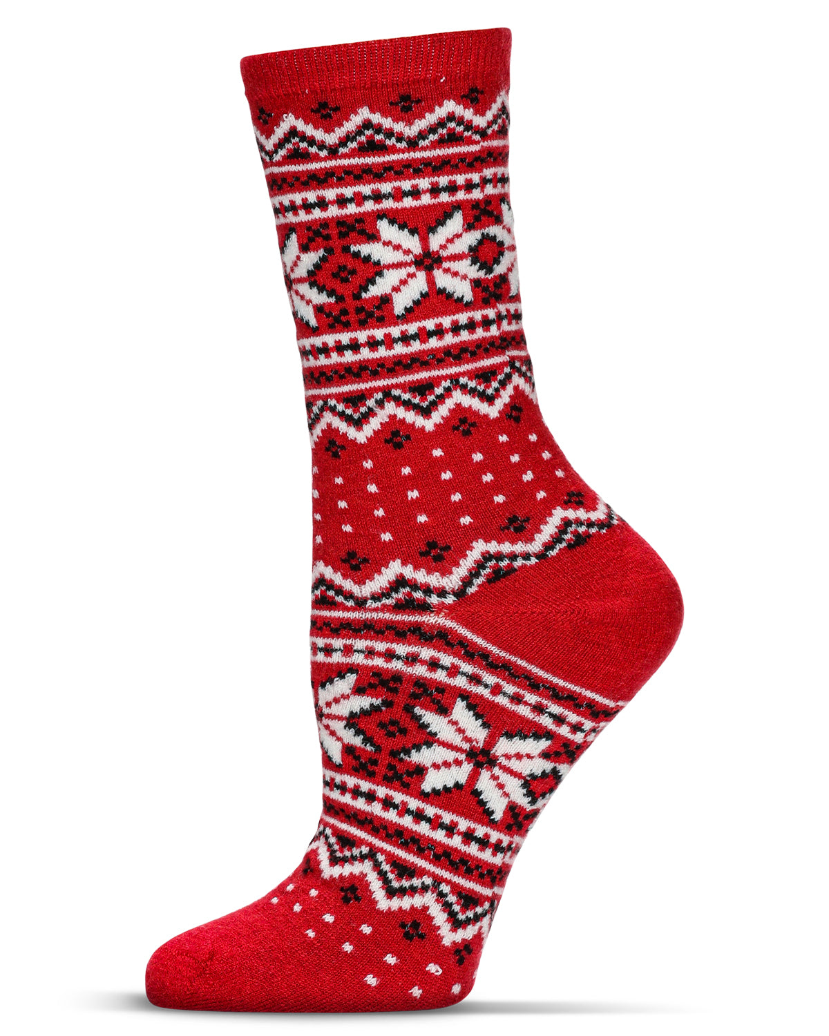 Women's Soft Fair Isle Cashmere Blend Crew Socks - Charming Charlie