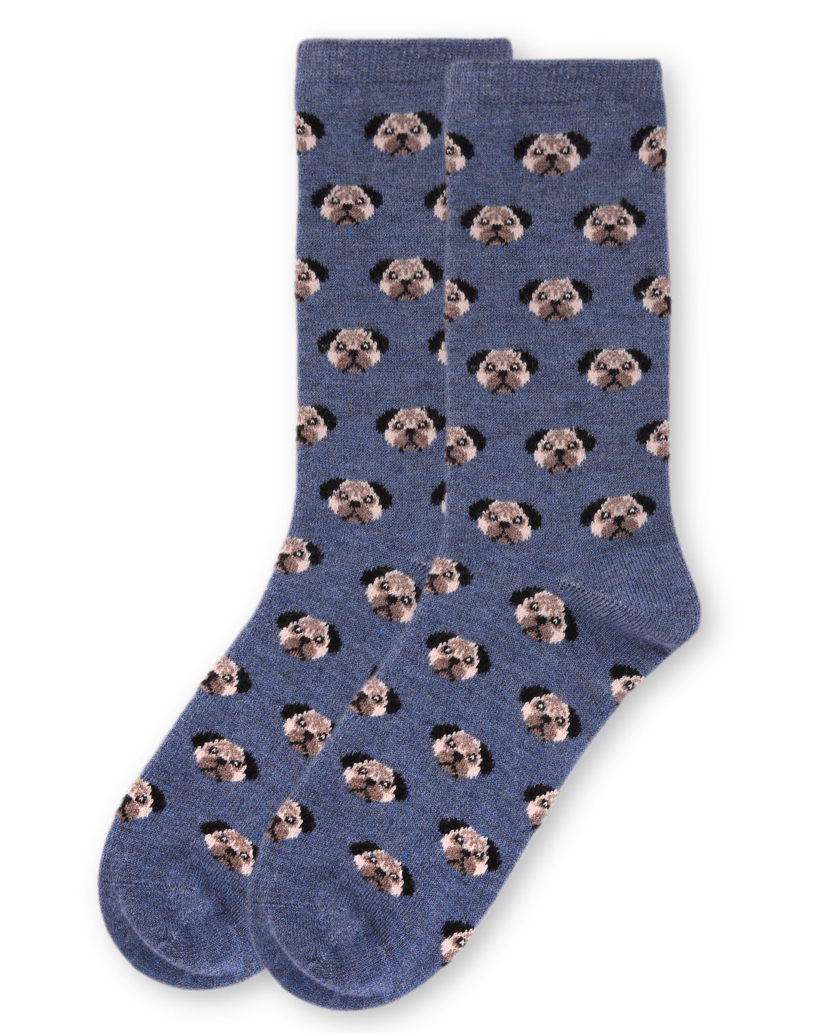 Women's Soft Pretty Puppy Dog Face Cashmere Blend Crew Socks - Charming Charlie
