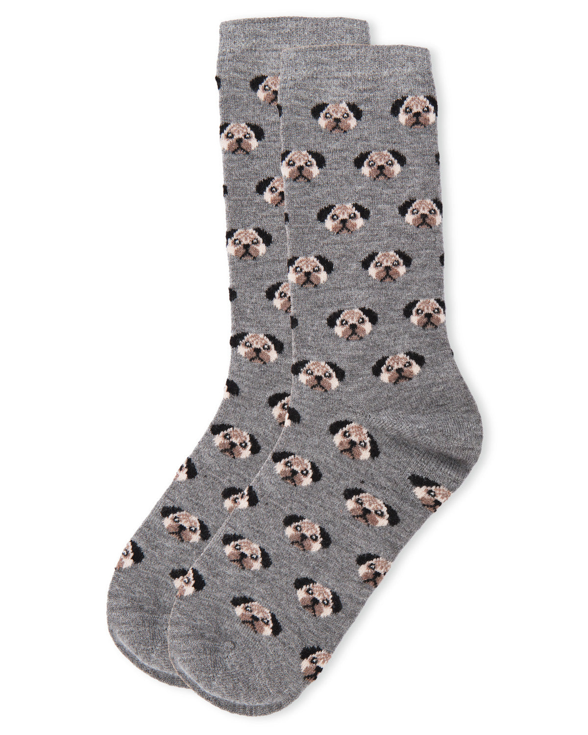 Women's Soft Pretty Puppy Dog Face Cashmere Blend Crew Socks - Charming Charlie