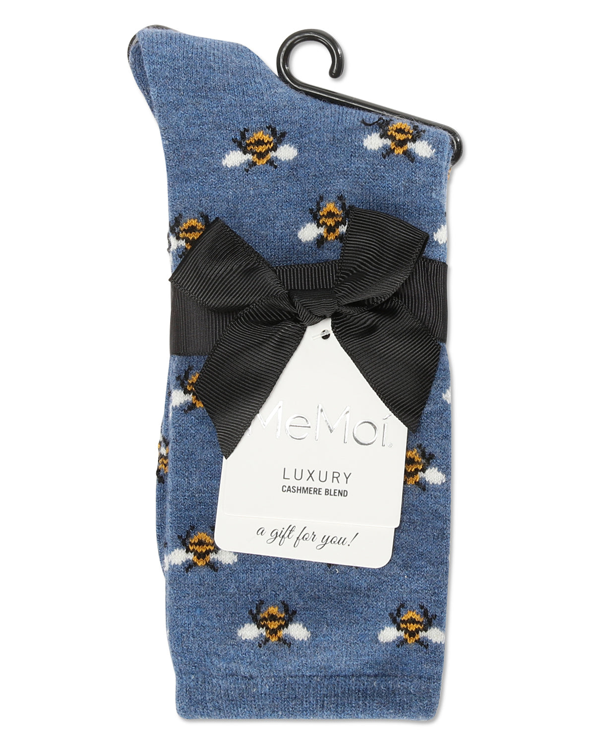 Women's Soft Bee Cashmere Blend Crew Socks - Charming Charlie