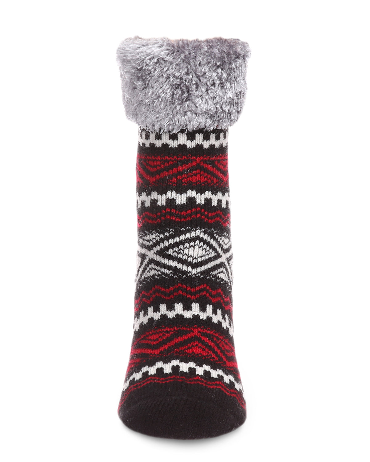 Women's Aztec Fair Isle Plush Cabin Socks - Charming Charlie