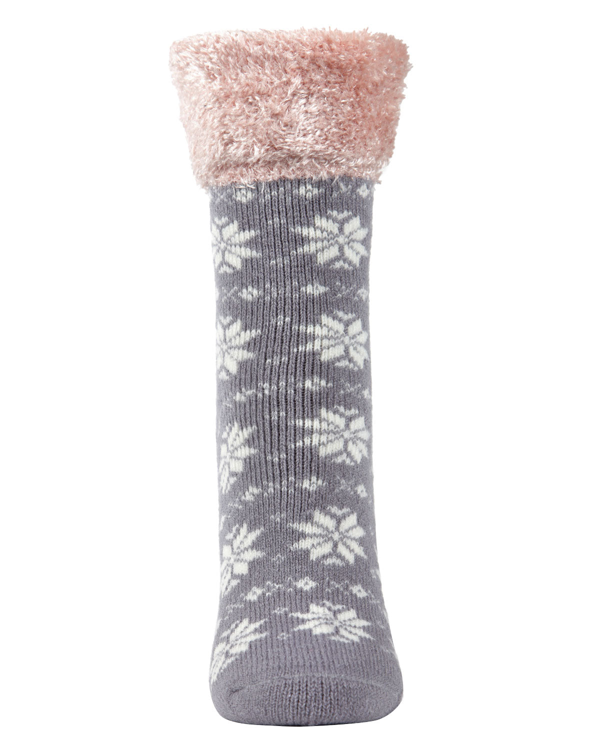 Women's Snowflake Fair Isle Plush Cabin Socks - Charming Charlie