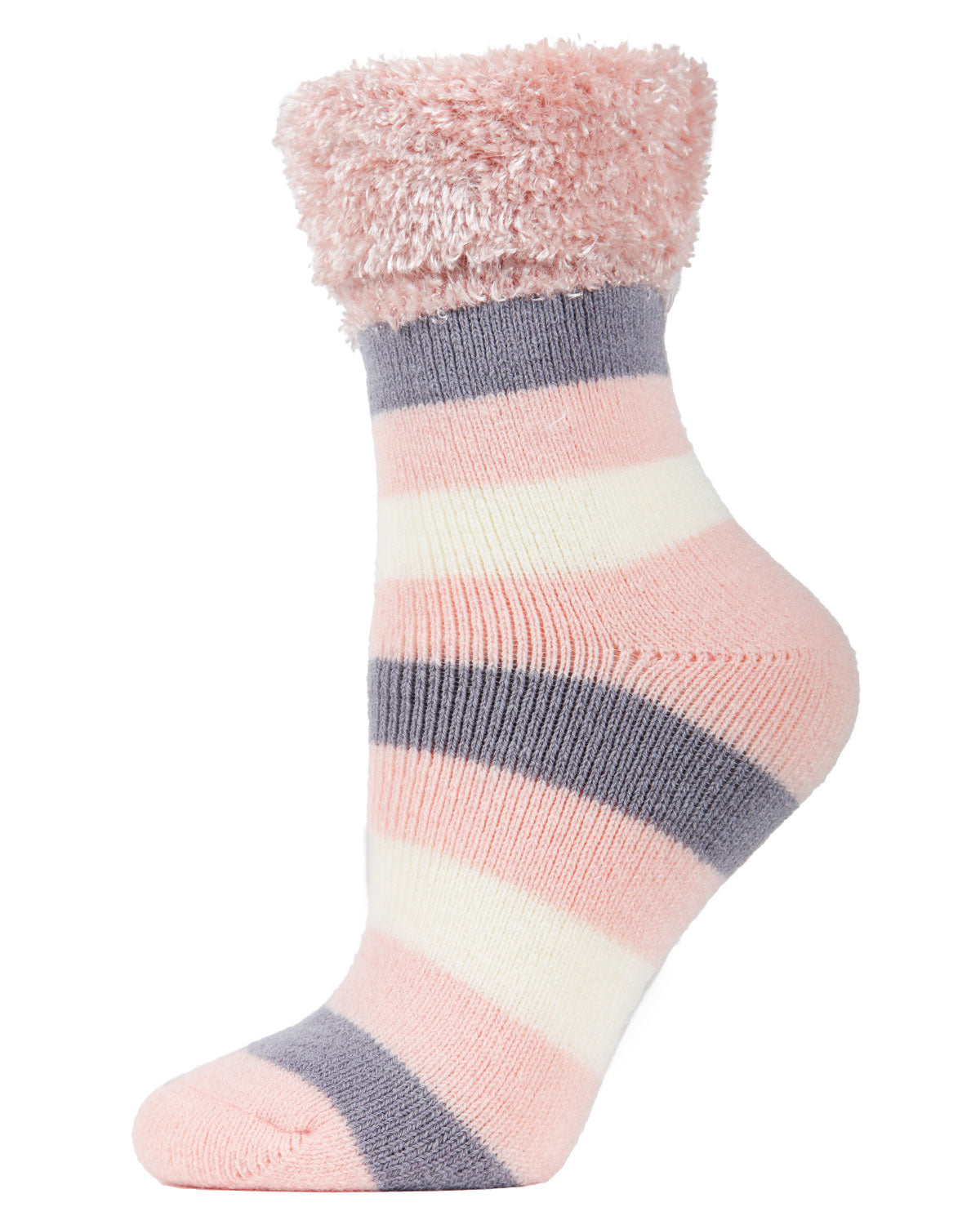 Women's Multi Stripe Plush Cabin Socks - Charming Charlie