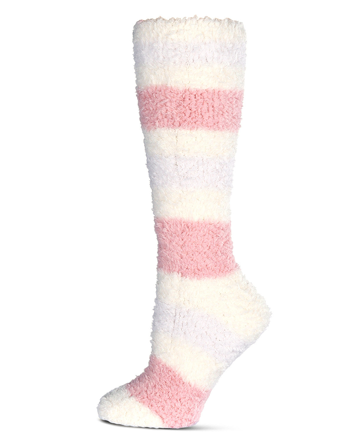 Women's Multi-Stripe Teddy Bear Plush Knee High Socks - Charming Charlie