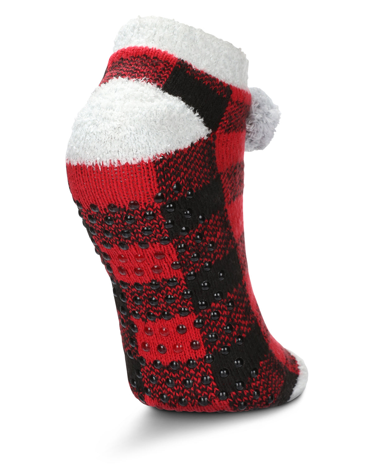 Women's Buffalo Plaid Buttersoft Plush Lined Low Cut Socks - Charming Charlie