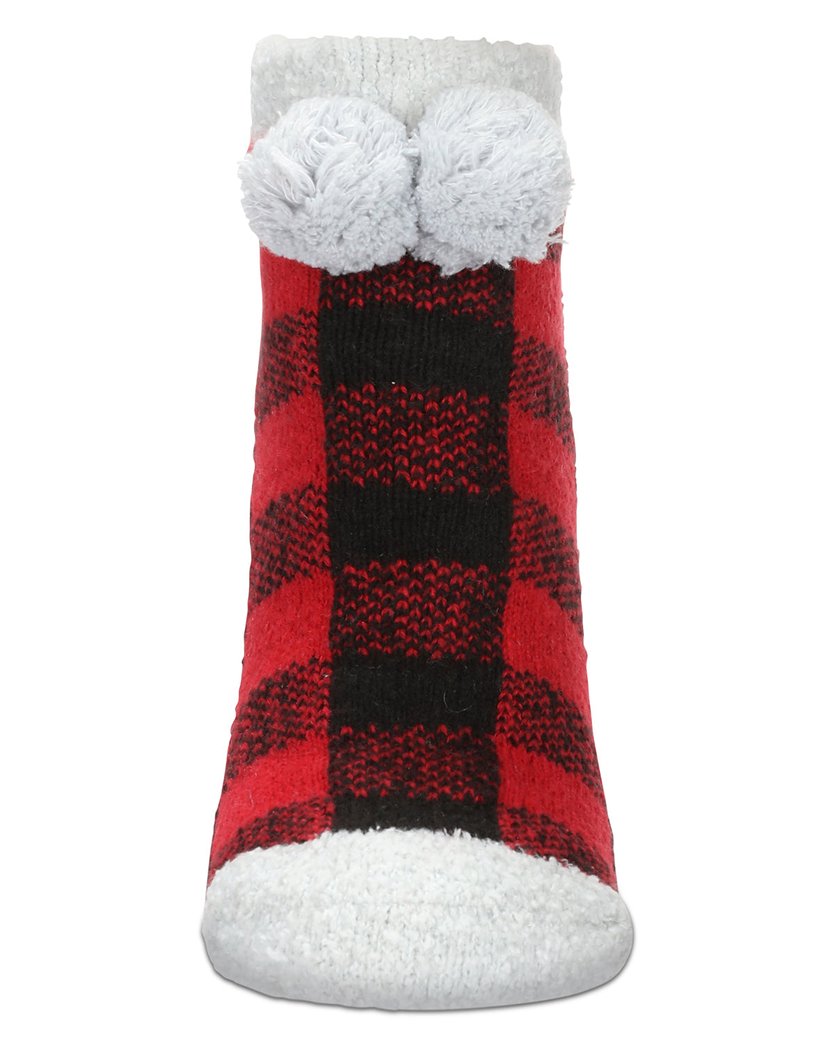 Women's Buffalo Plaid Buttersoft Plush Lined Low Cut Socks - Charming Charlie
