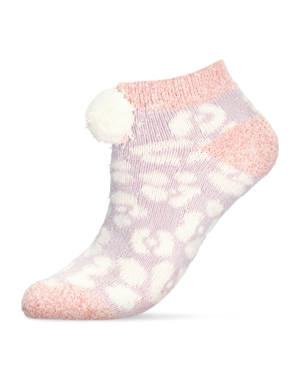 Women's Leopard Buttersoft Plush Lined Low Cut Socks - Charming Charlie